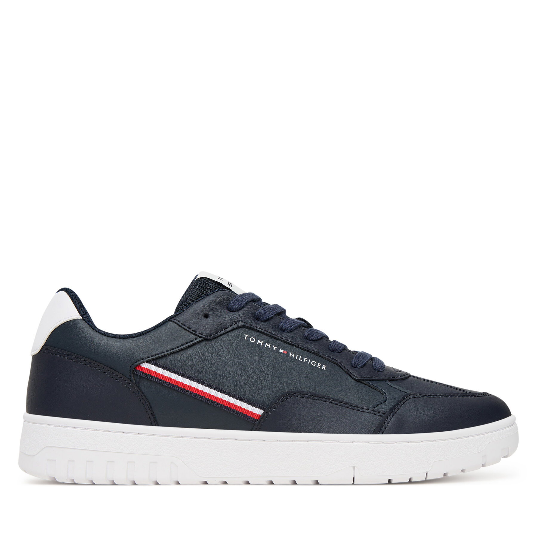 Sneakers Tommy Hilfiger Th Basket Core Stripes FM0FM05631 Bleumarin