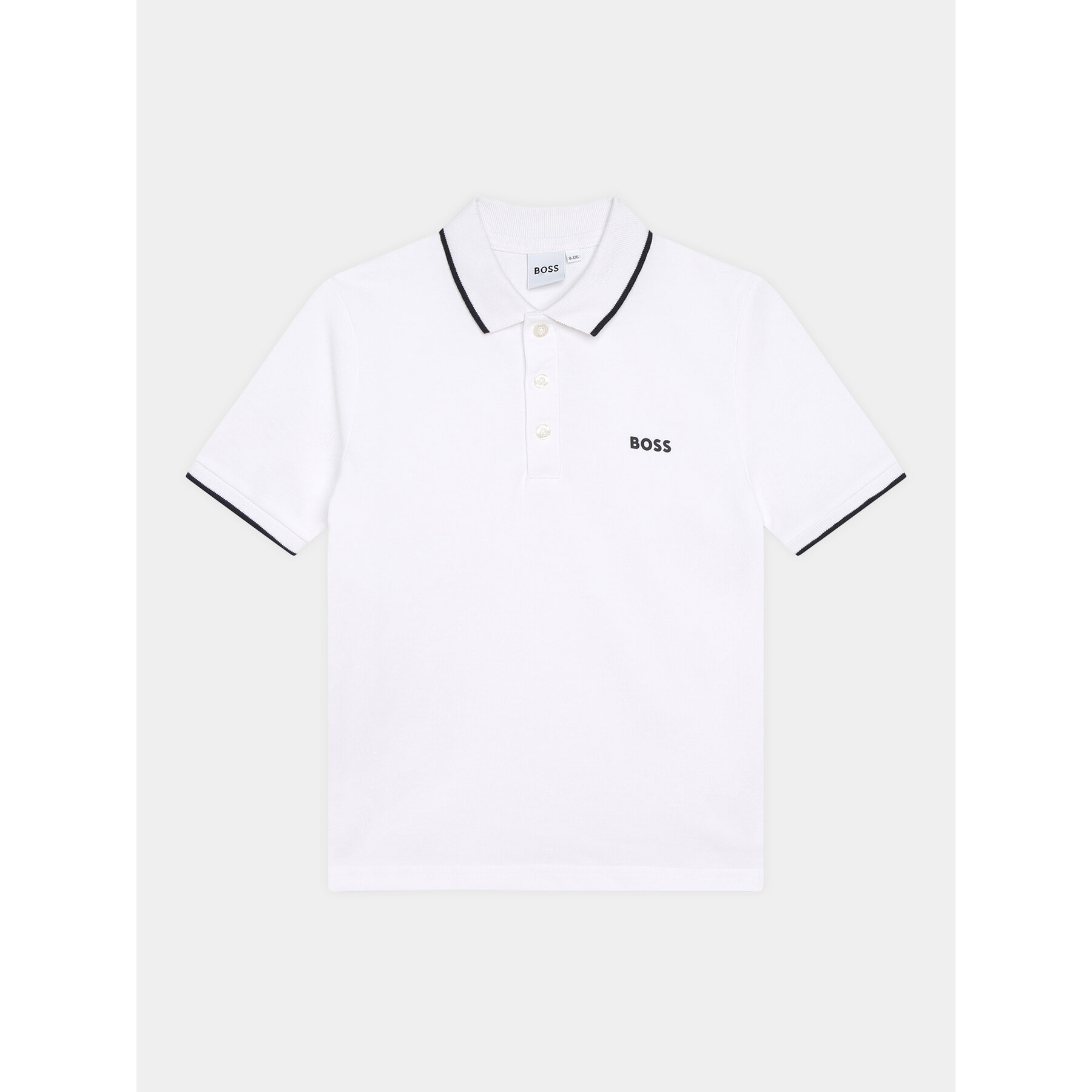 Boss Polo J25P26 S Bianco Regular Fit
