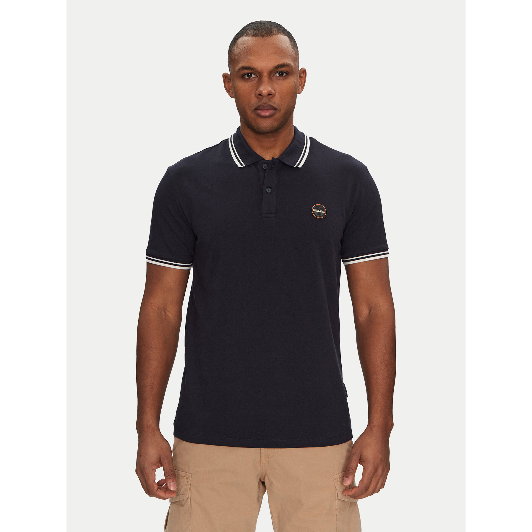 Napapijri Pólóing E-Macas NP0A4ID51761 Sötétkék Regular Fit