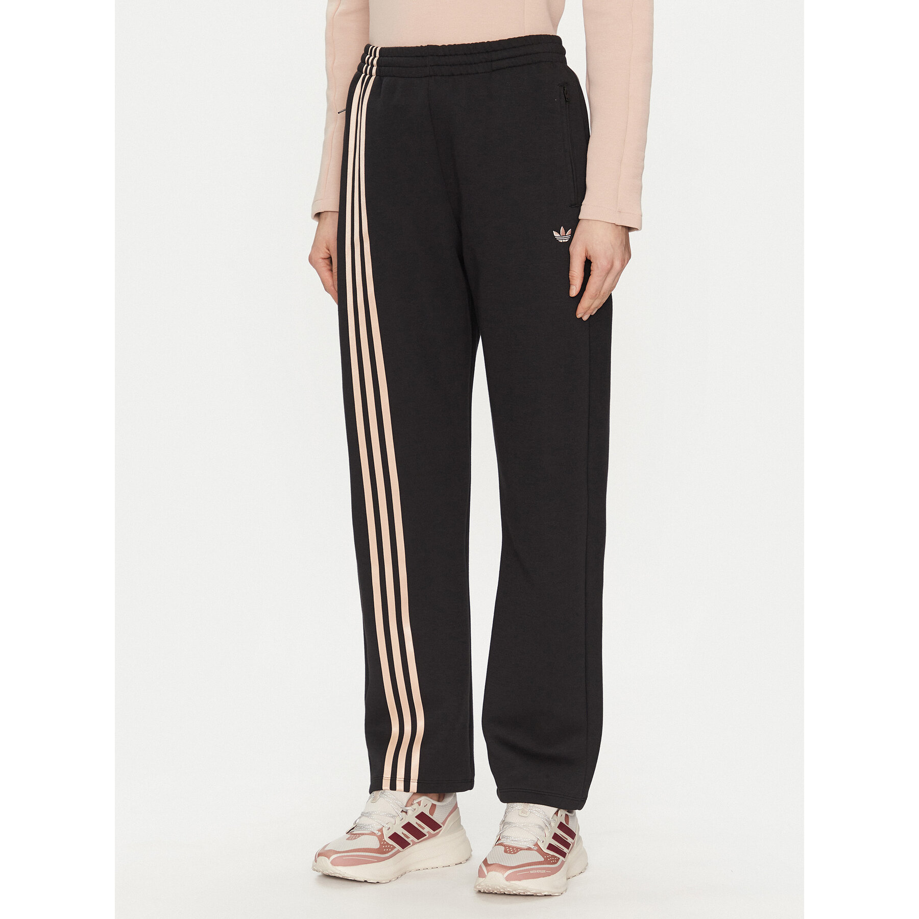 adidas Jogginghose 3-Stripes Sweat JJ0941 Schwarz Loose Fit