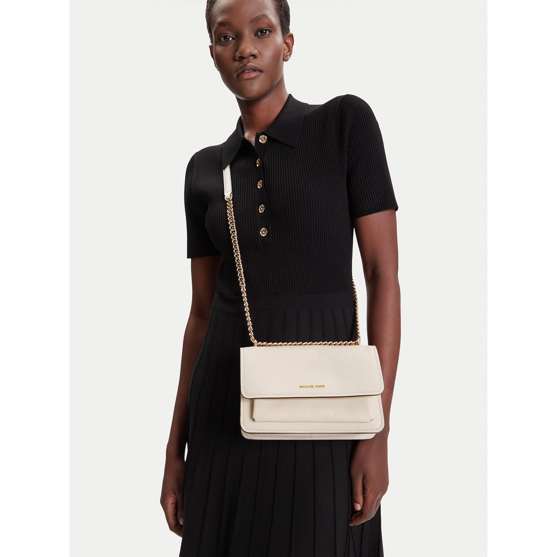 Τσάντα MICHAEL Michael Kors Claire 30T4GC7L3T Εκρού