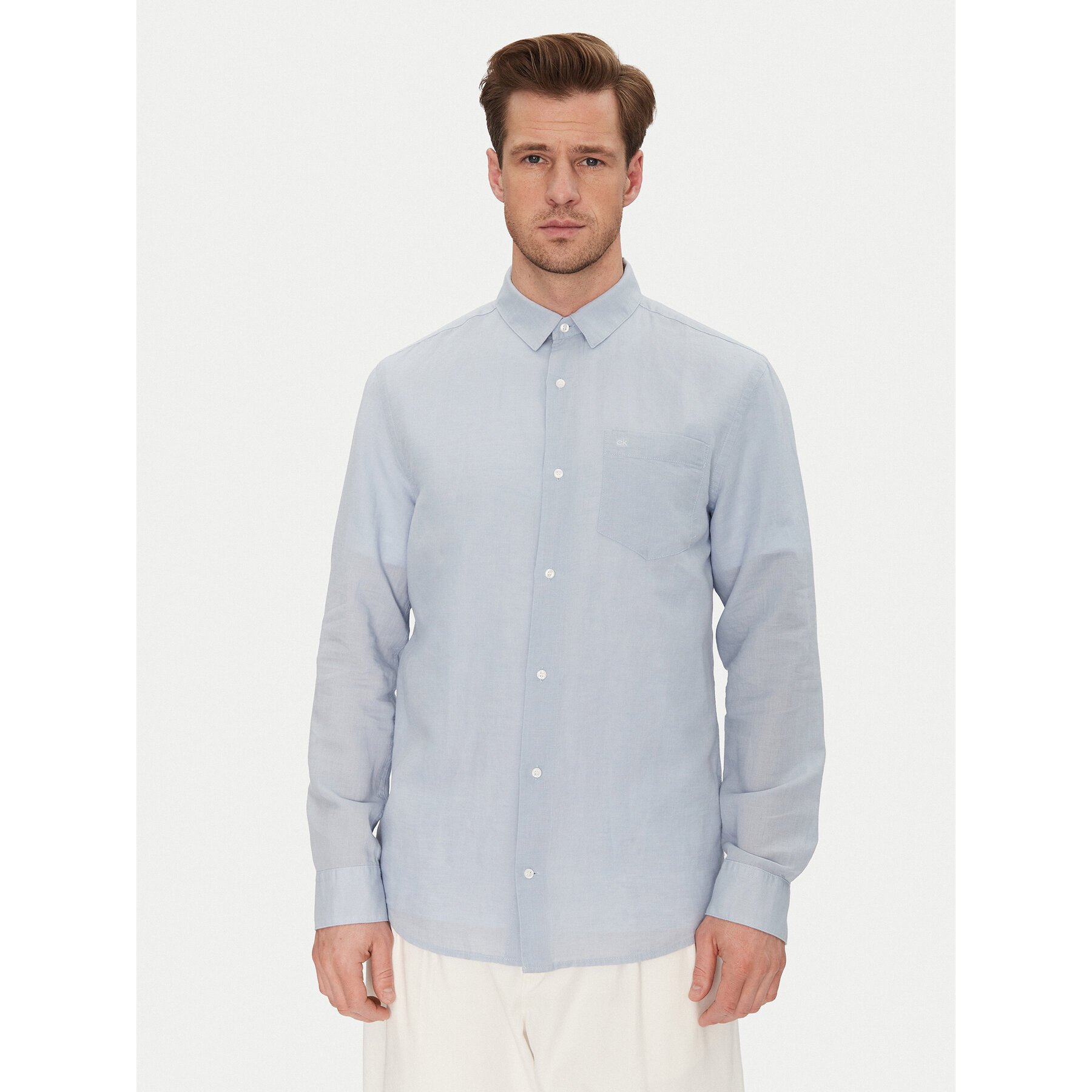 Calvin Klein Hemd K10K114488 Himmelblau Regular Fit