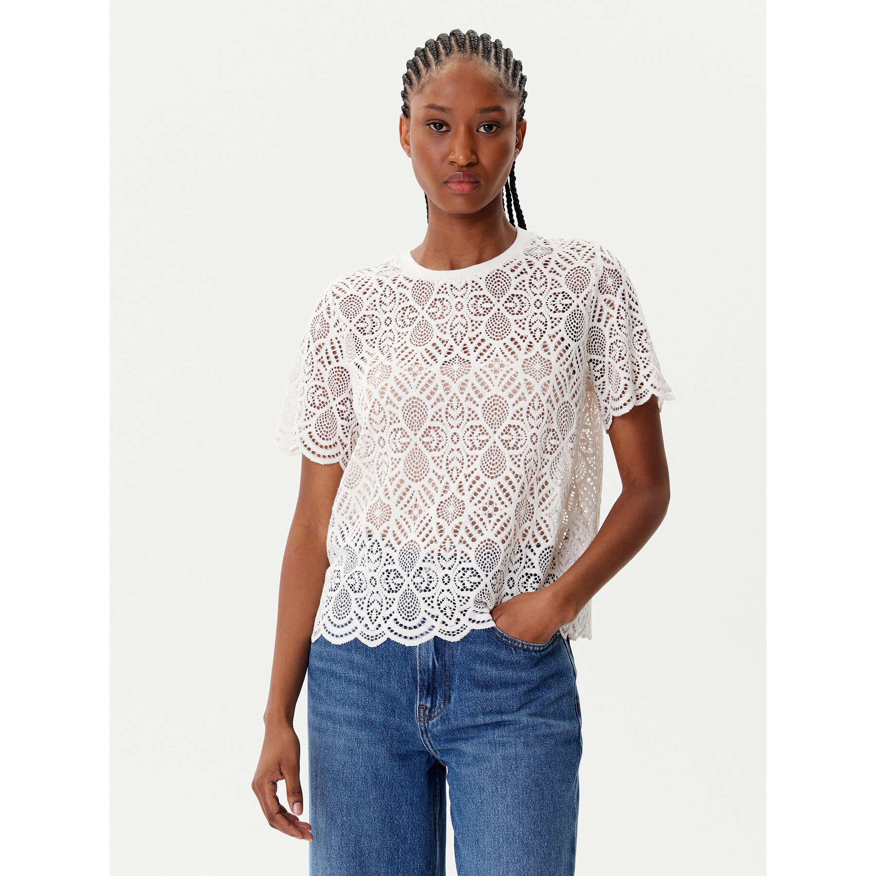 Morgan Bluse 252-DEVY Beige Regular Fit
