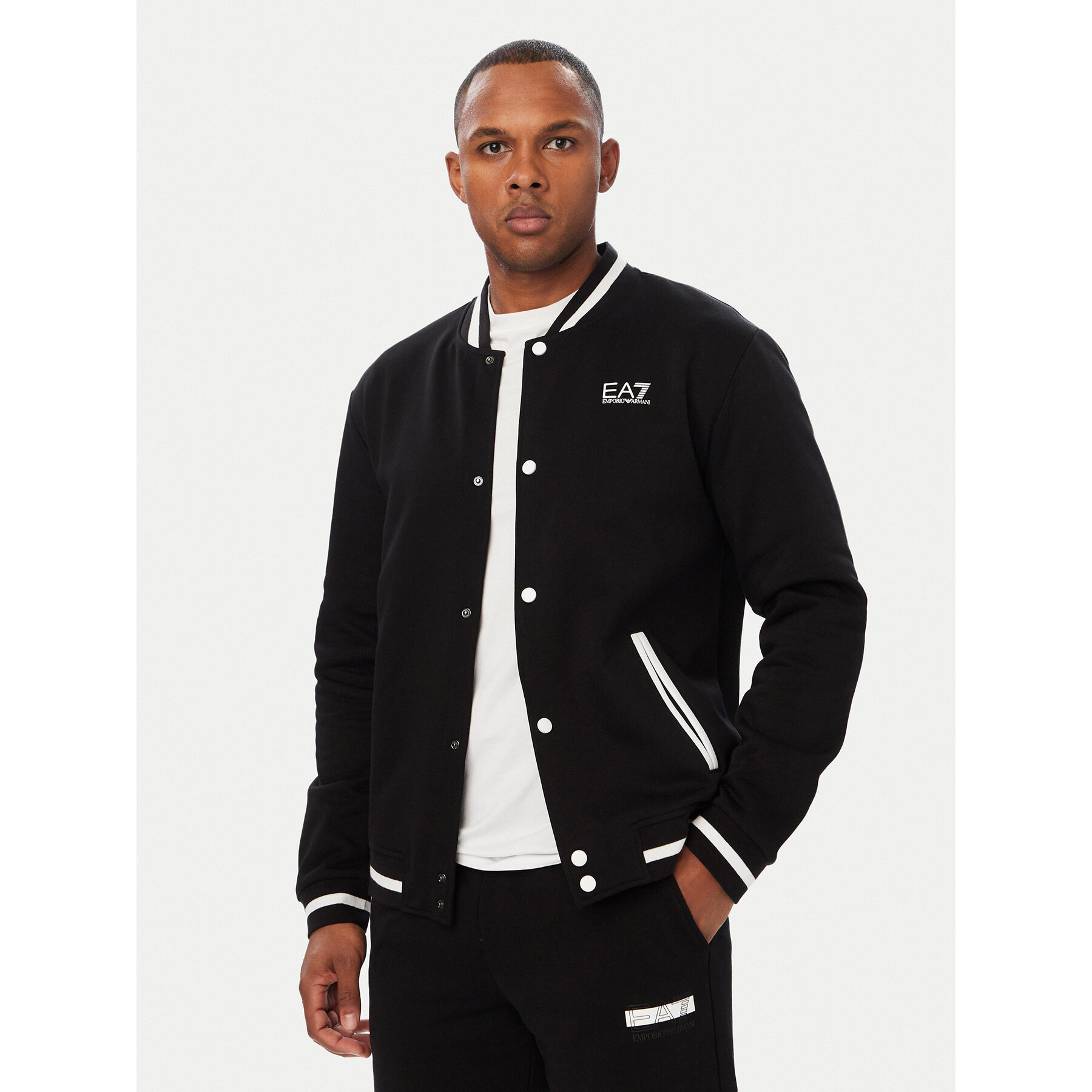 EA7 Emporio Armani Sweatshirt 7M002146 AF10377 UC001 Schwarz Regular Fit