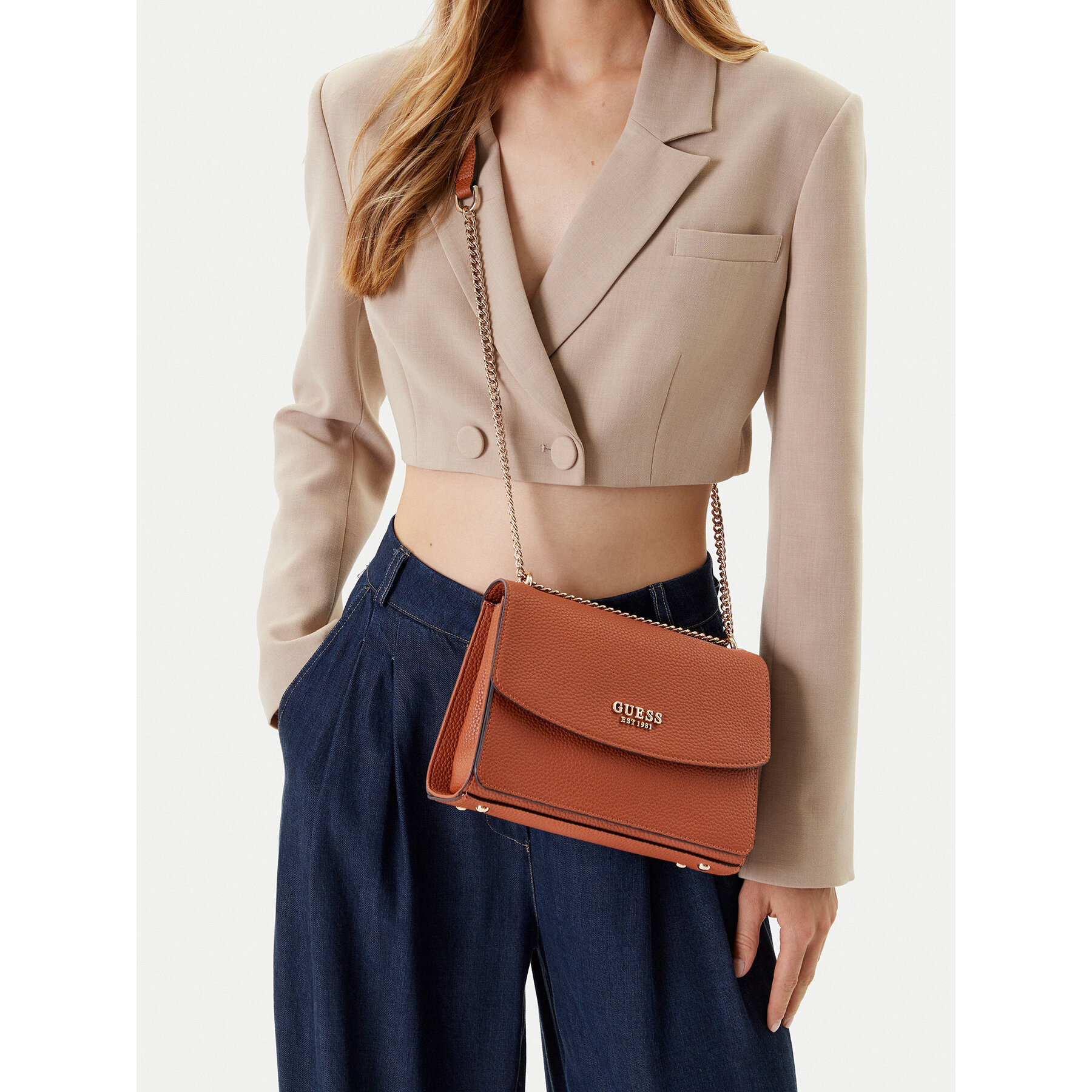 Τσάντα Guess HWBG73 34210 Καφέ