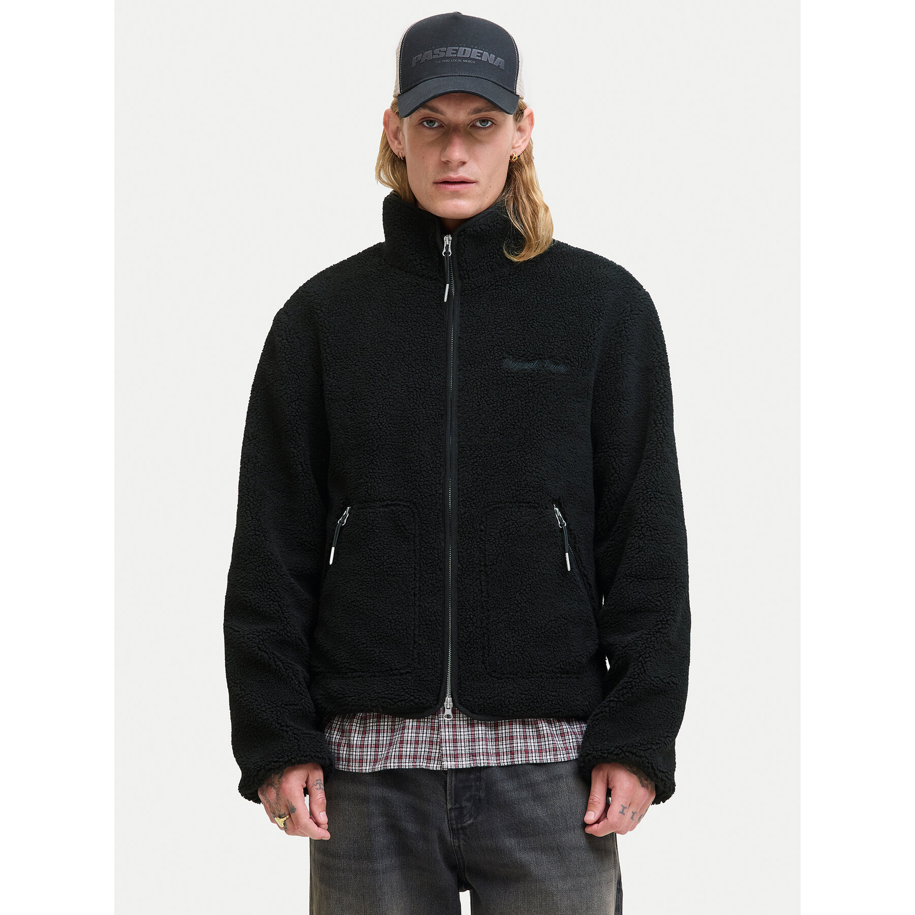 Jack & Jones Fleecejacke Norrebro 12282890 Écru Regular Fit