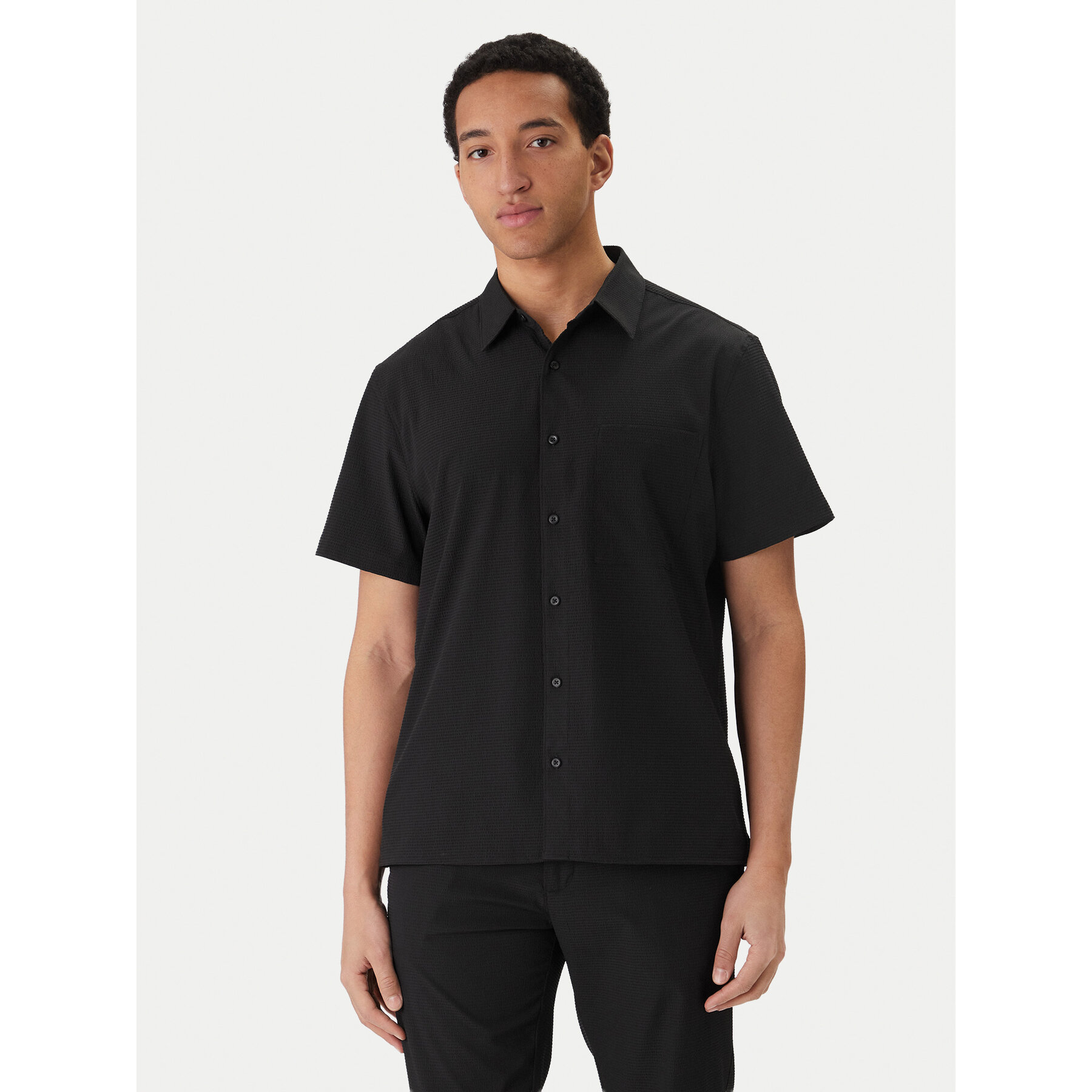 Calvin Klein Hemd LV04LF109G Schwarz Classic Fit