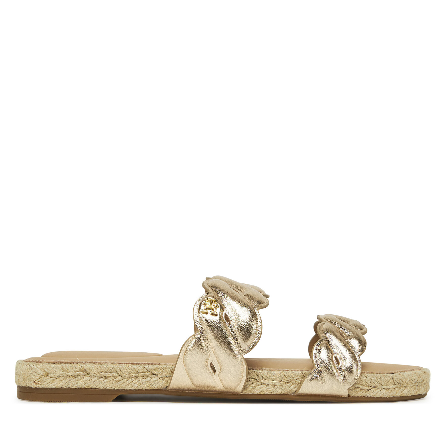 Еспадрили Tommy Hilfiger Metallic Rope Espadrille Mule FW0FW08670 Златист