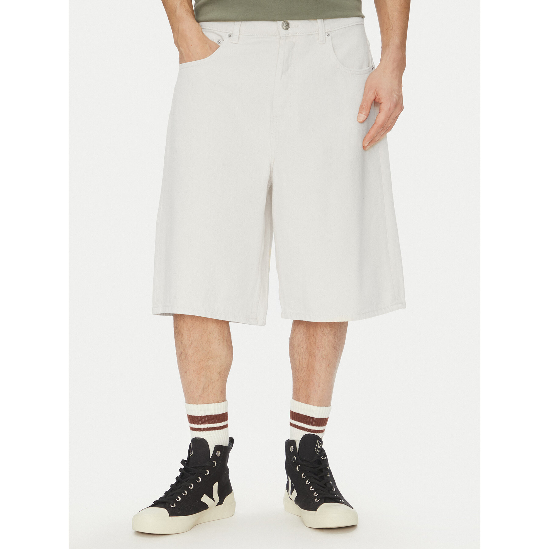 Only & Sons Jeansshorts Carl 22034145 Écru Balloon Fit