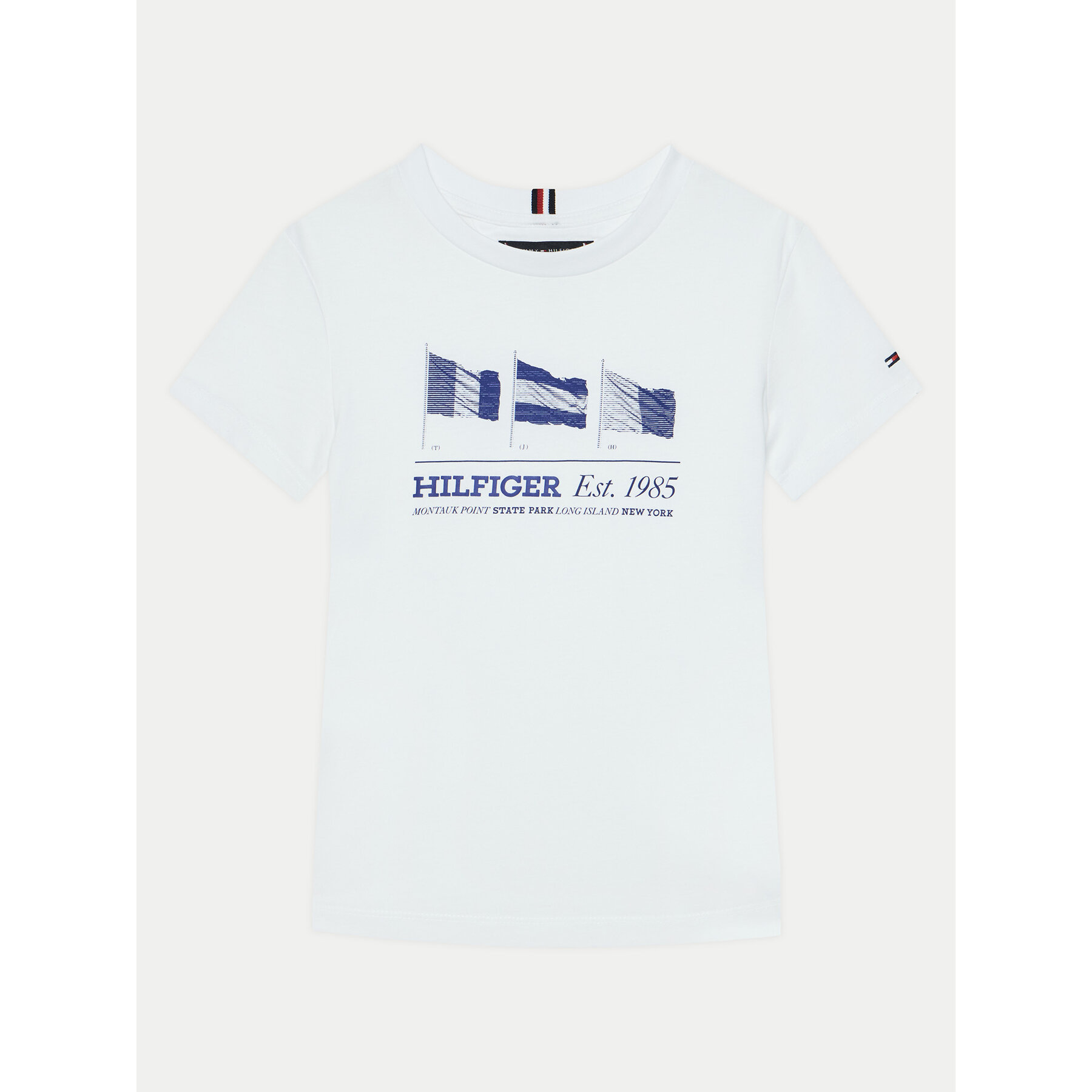 Tommy Hilfiger T-Shirt KB0KB09350 S Λευκό Regular Fit