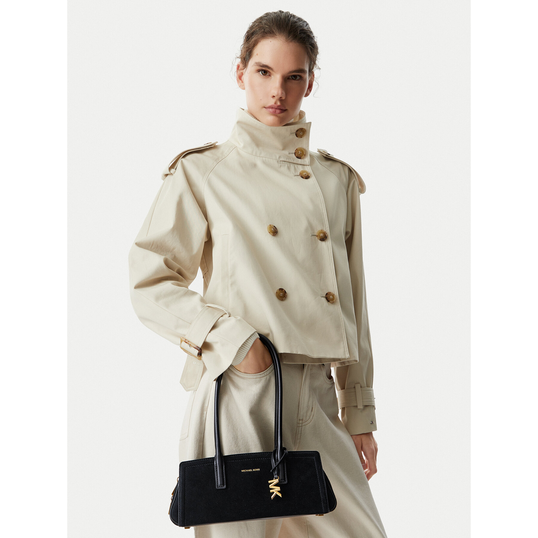 Дамска чанта MICHAEL Michael Kors 30T6A9IT0S Черен