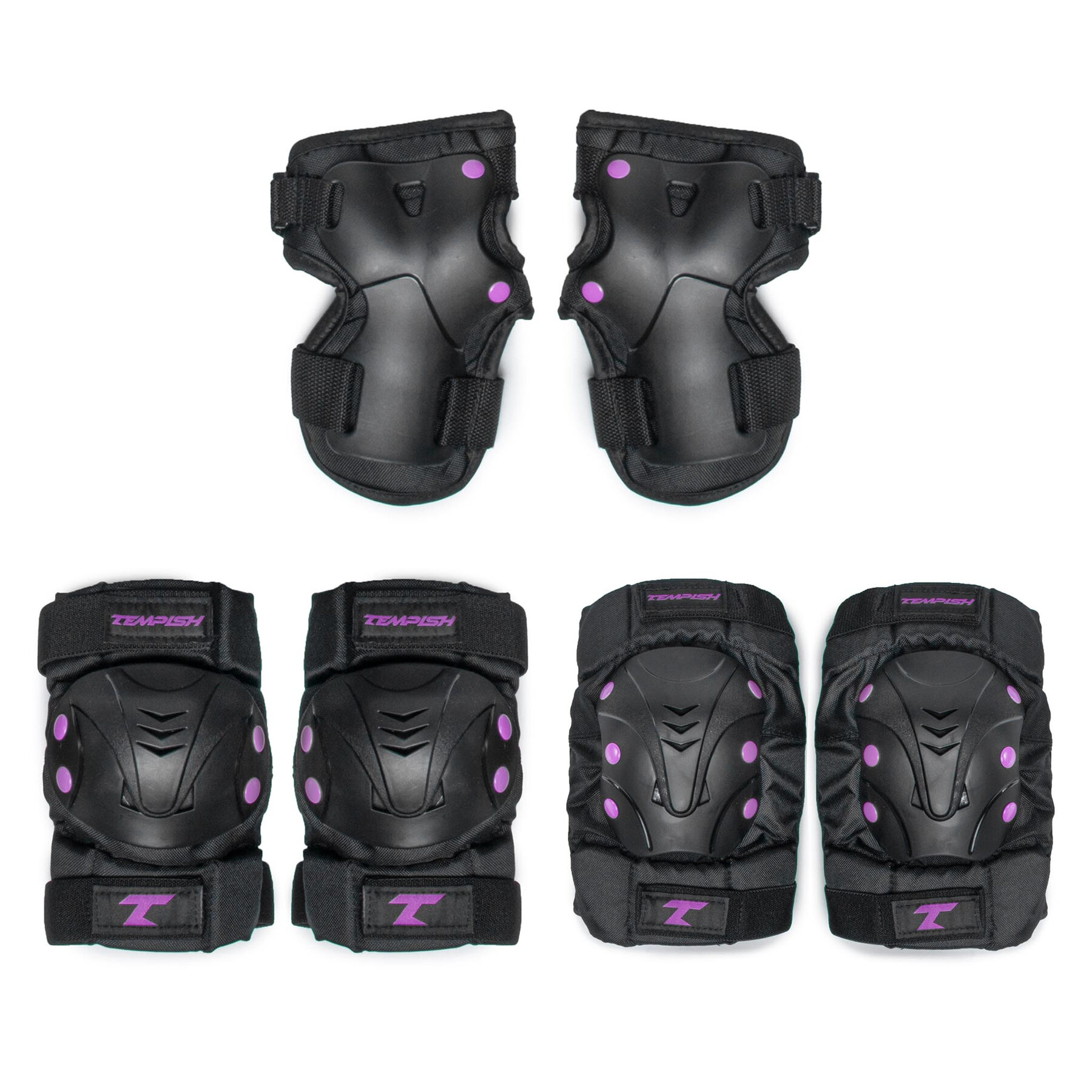 Set de protección para patinar Tempish Taky 102000070 Negro