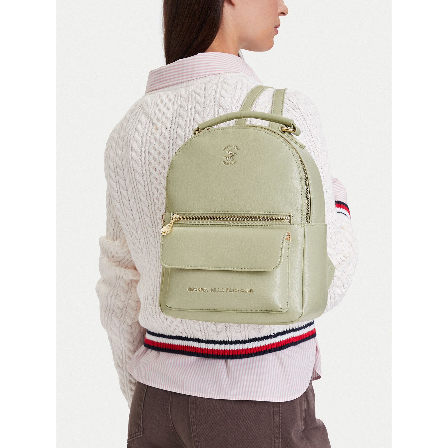 Ruksak Beverly Hills Polo Club CEO-BHPC-L-001-10 Svijetlo zelena