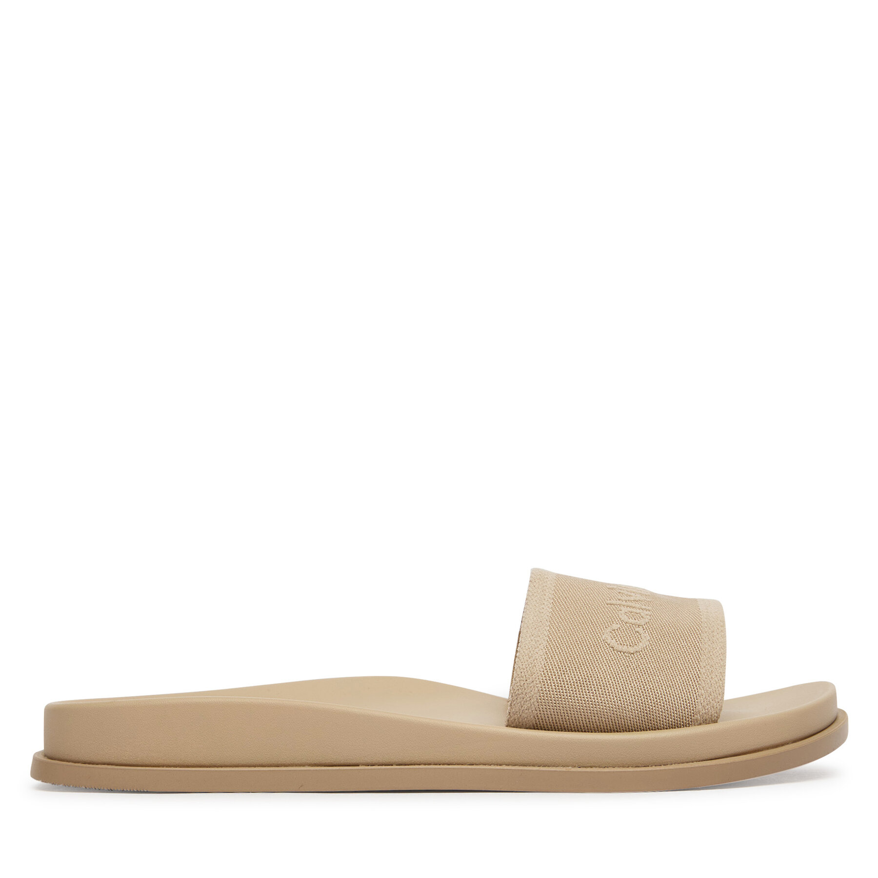 Παντόφλες Calvin Klein City Sandal Mule Webbing HW0HW02887 Μπεζ