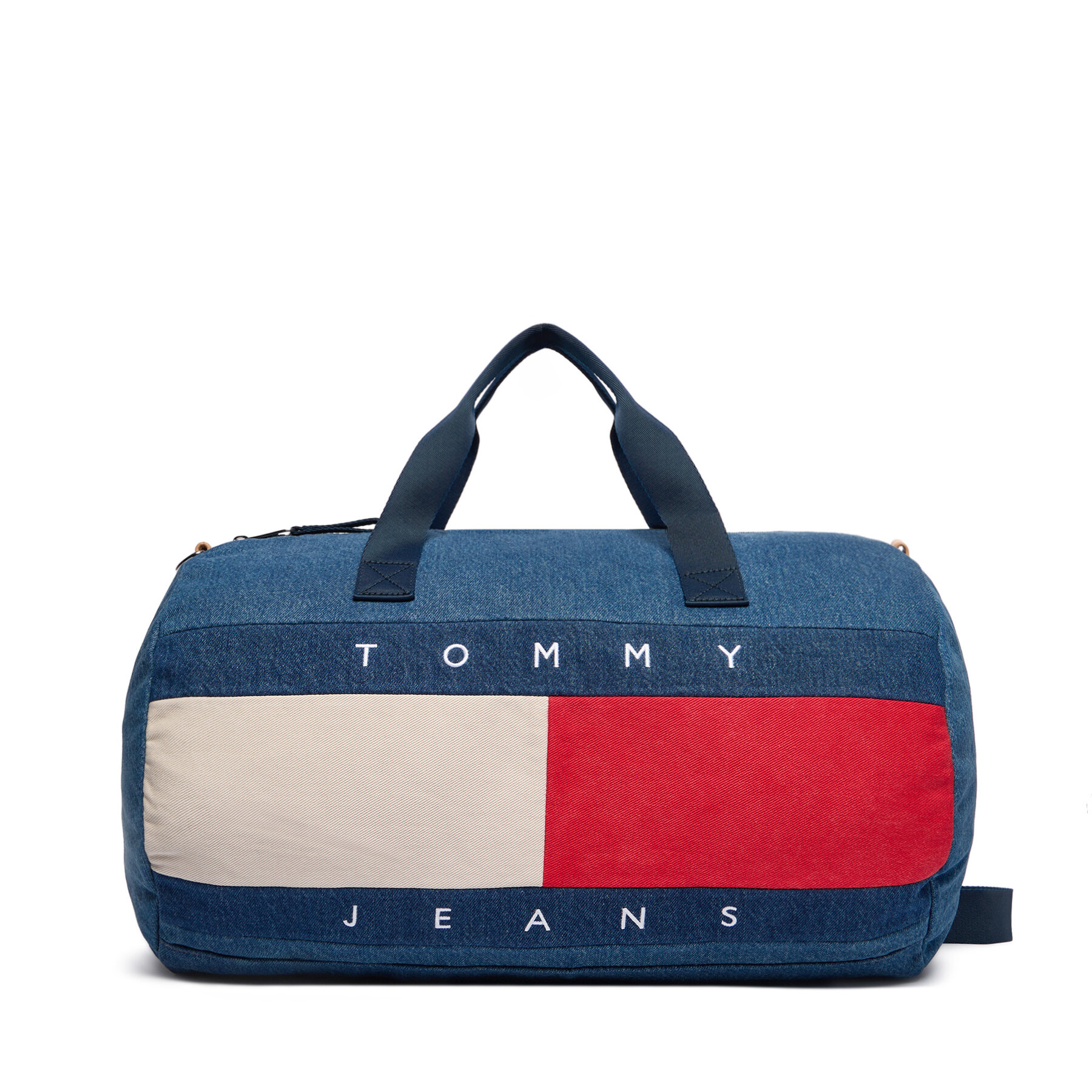 Borsa weekend Tommy Jeans Archive Denim Duffle AM0AM13813 Blu