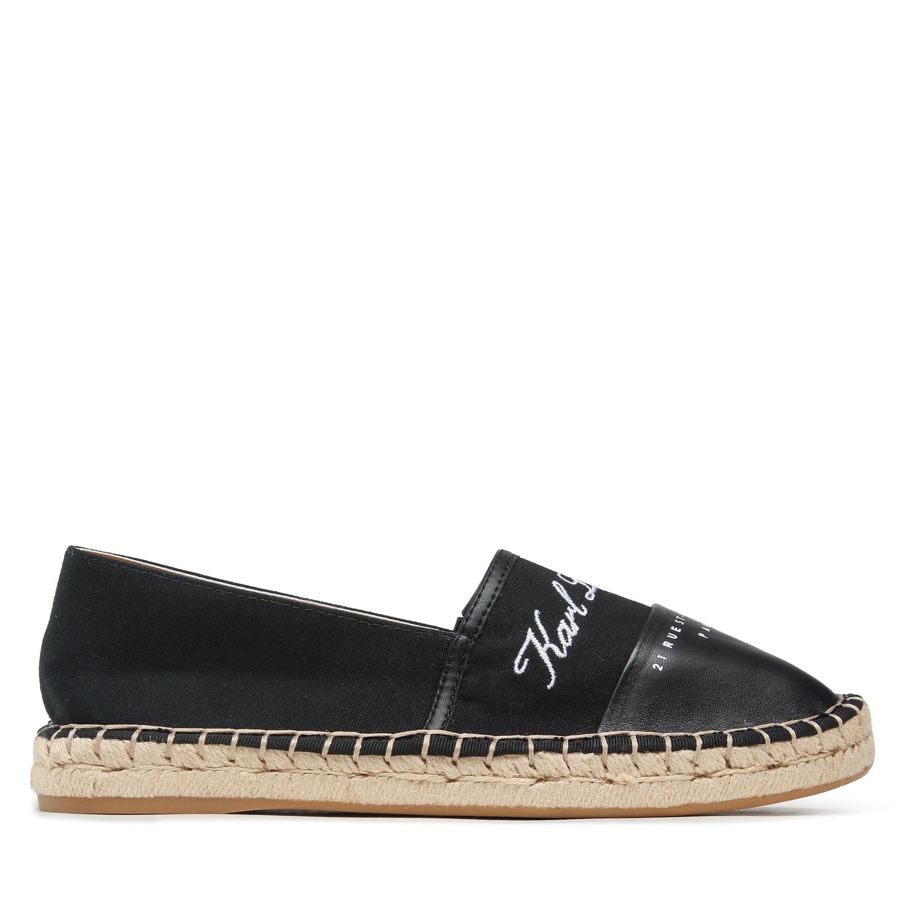 KARL LAGERFELD Dámske Espadrilky, Rozmer: 38, Čierna, KL80123
