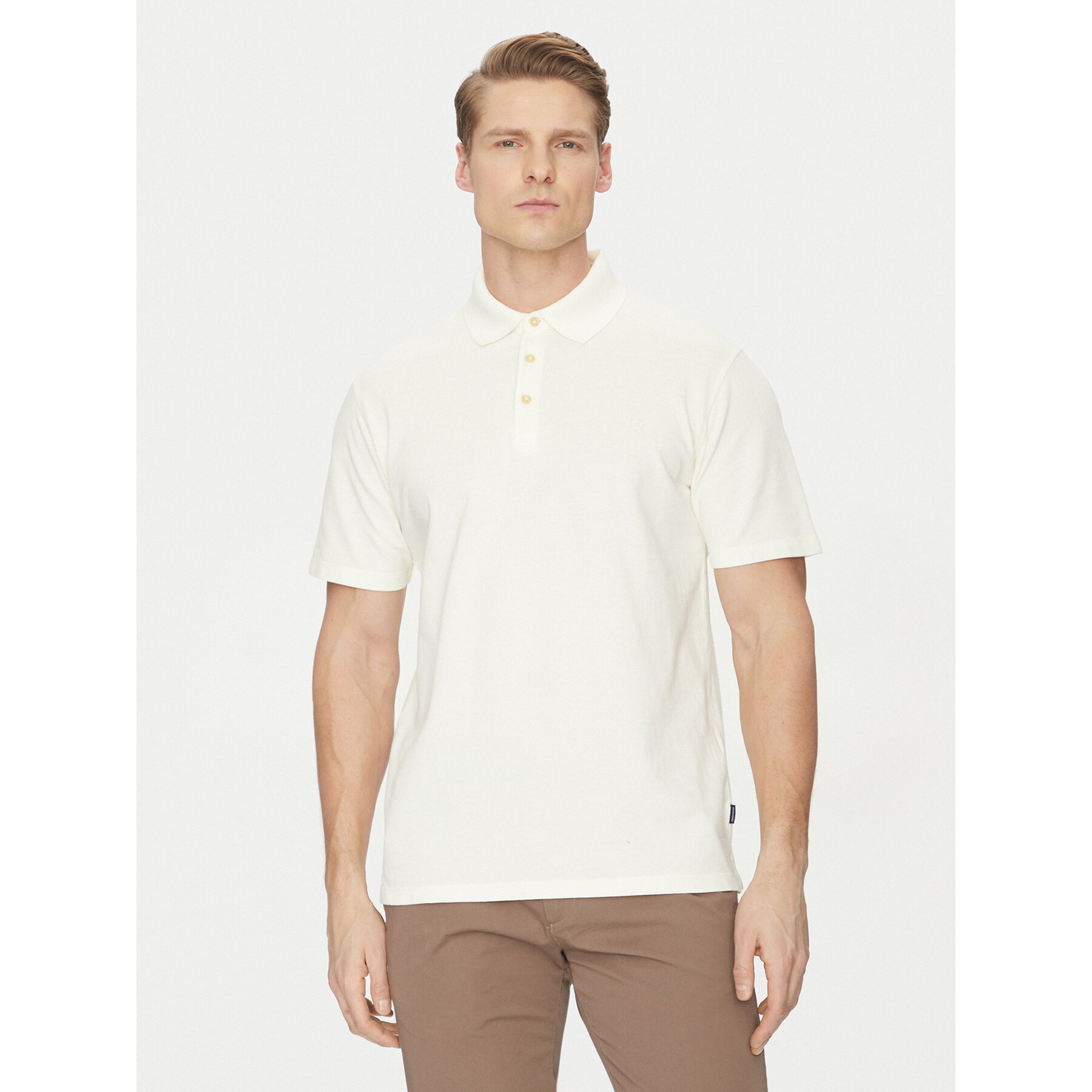 Jack & Jones Pólóing William 12257315 Fehér Regular Fit