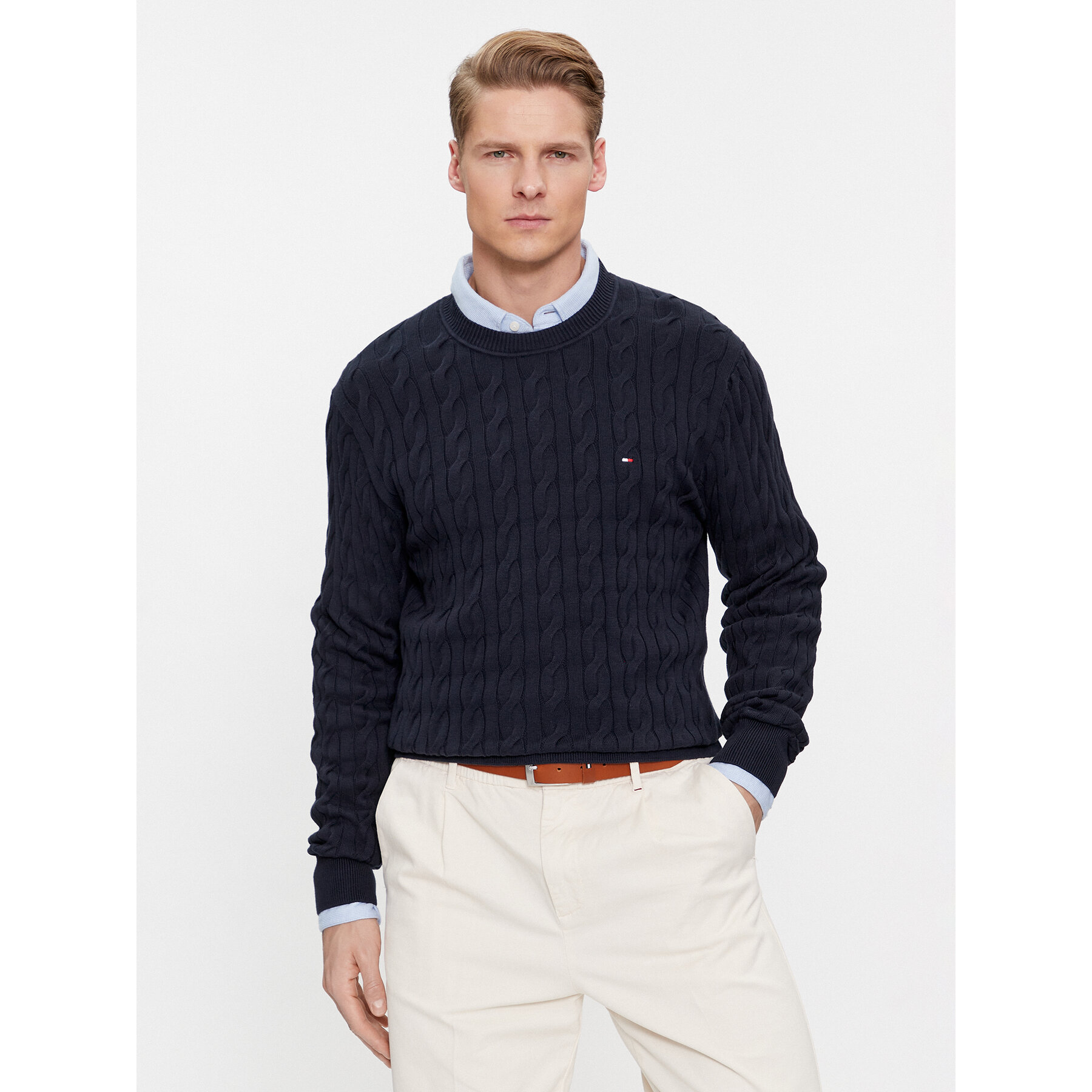Tommy Hilfiger Pullover MW0MW33132 Dunkelblau Relaxed Fit