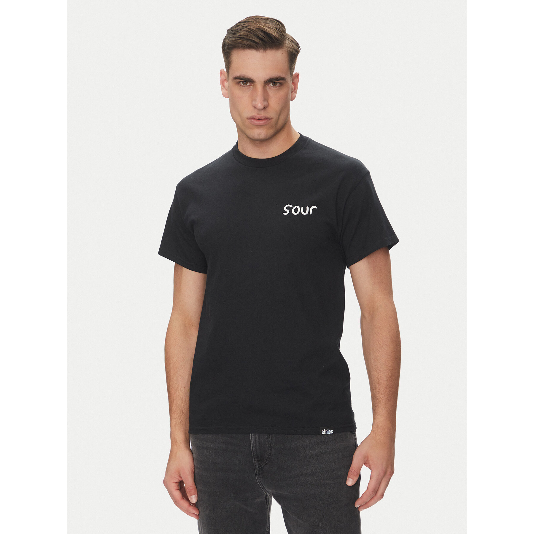 Etnies T-shirt Sour Solution 4130003784 Nero Regular Fit