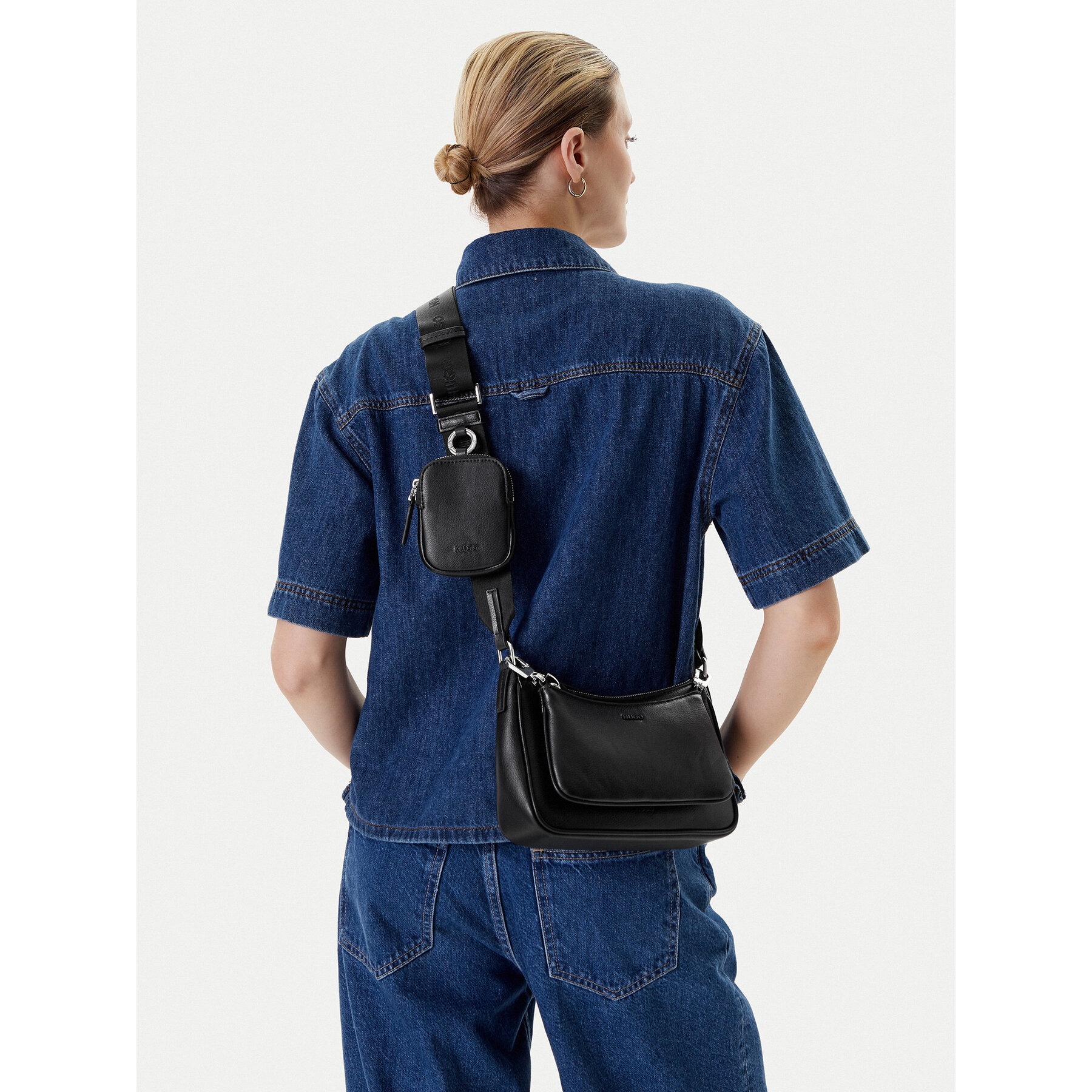 Дамска чанта HUGO Bel 2.0 50547065 Черен