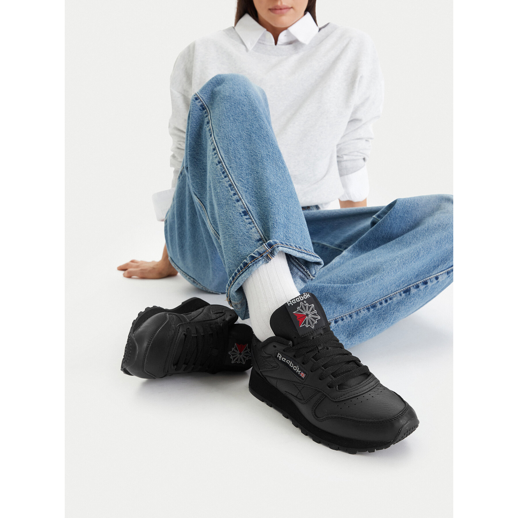 Tenisice Reebok EO-CLASSIC LEATHER 100008497 W Crna