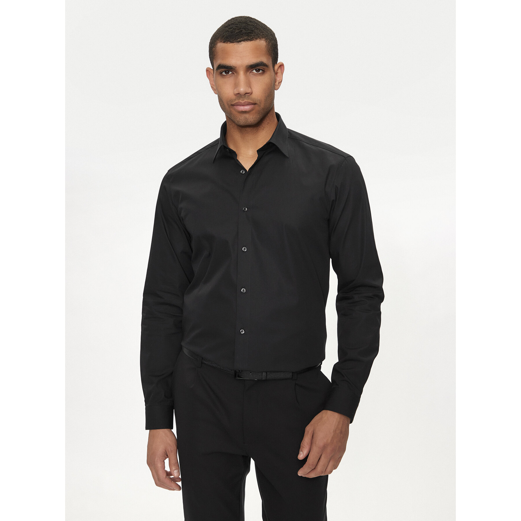 Hugo Hemd Valerio 50519812 Schwarz Modern Fit
