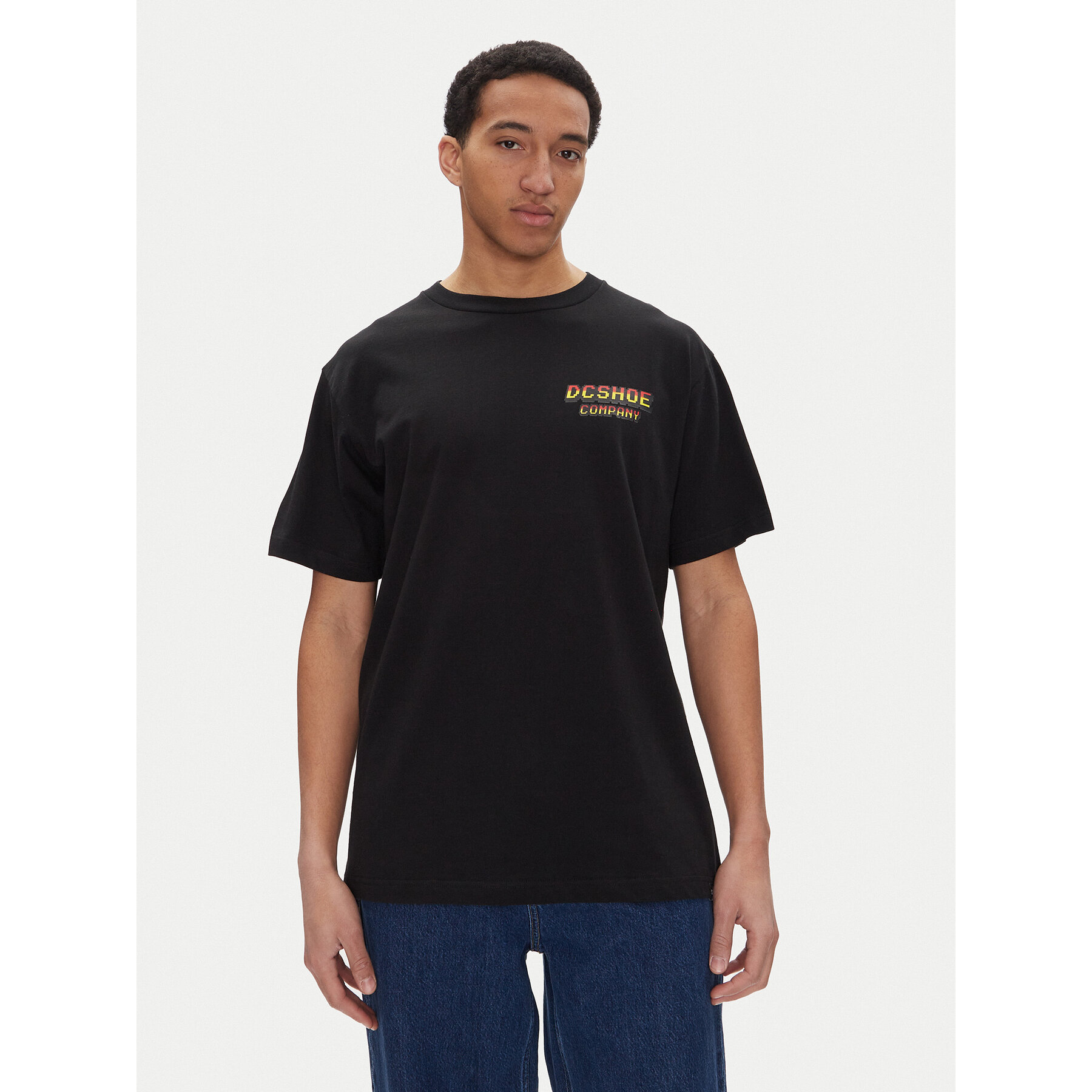DC Shoes Majica ADYZT05457 Črna Heritage Fit