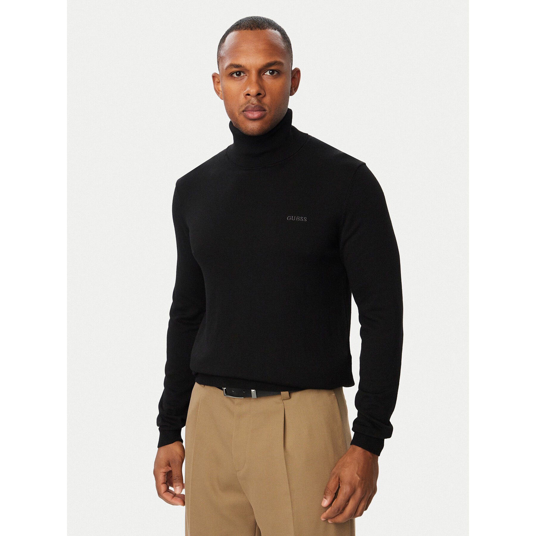 Guess Rollkragenpullover M6BR14 Z1362 Schwarz Regular Fit