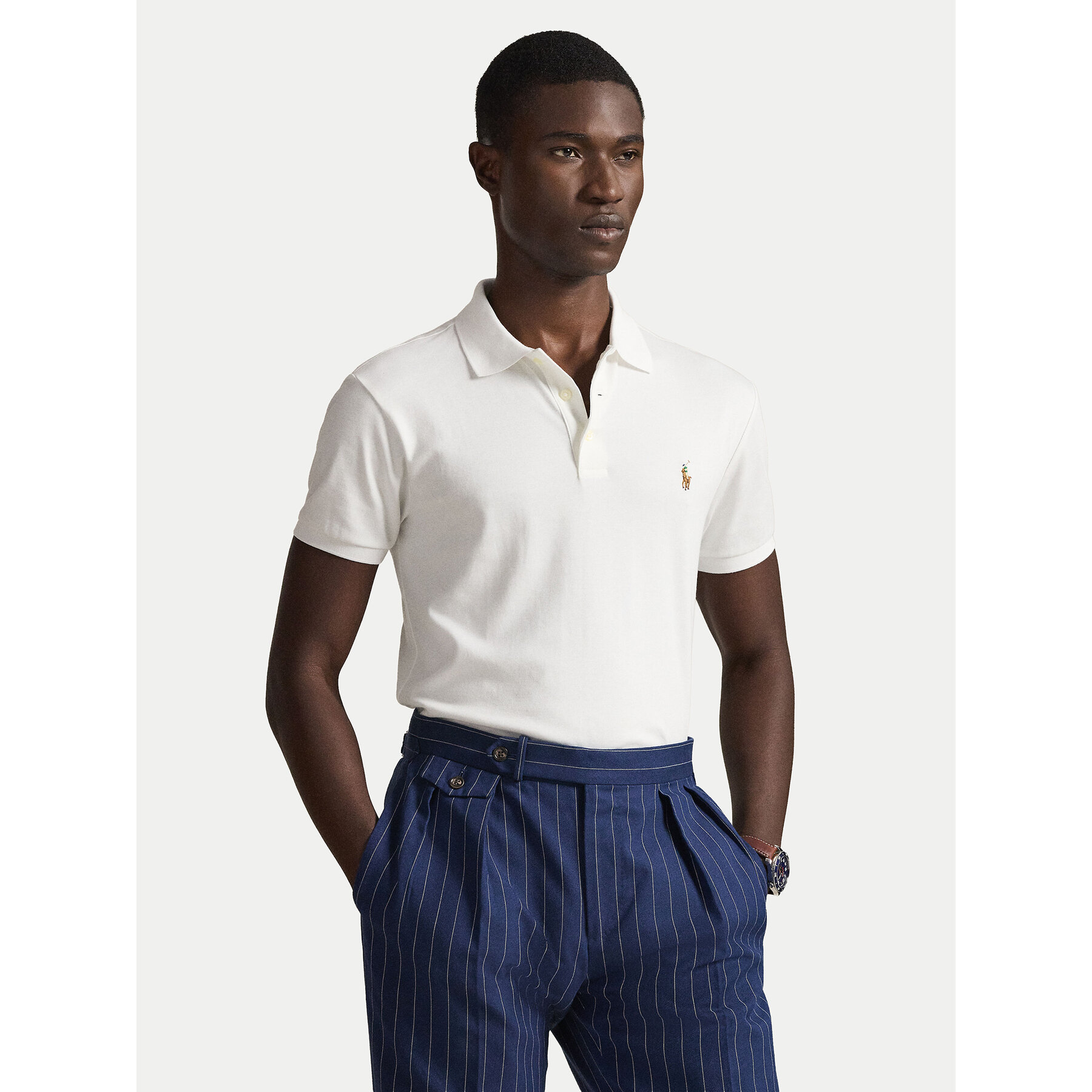 Polo Ralph Lauren Polo 710685514001 Λευκό Slim Fit