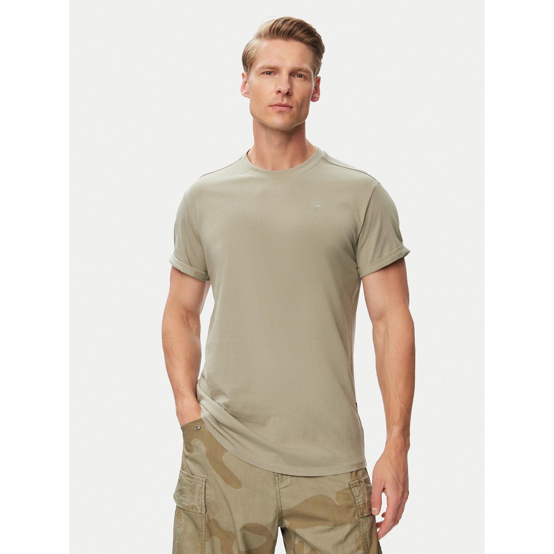 G-Star Raw T-Shirt Lash D16396-B353 Grau Regular Fit