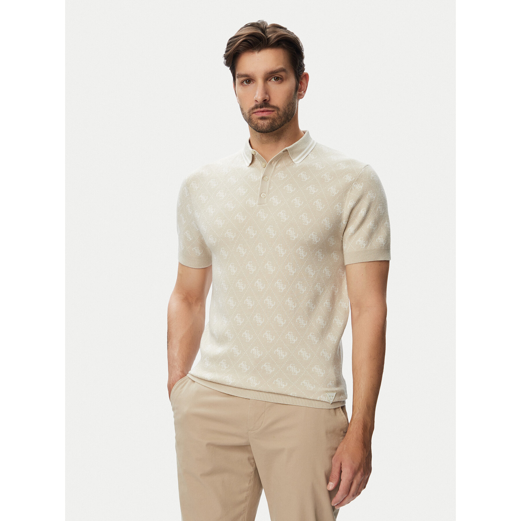 Guess Polo M6YR10 Z0915 Bež Regular Fit