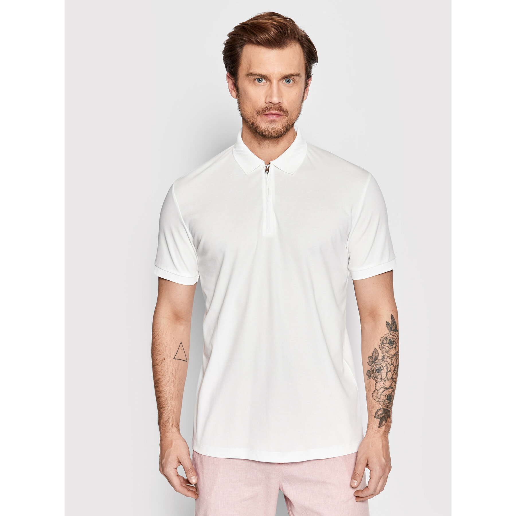 Selected Homme Pólóing Fave 16079026 Fehér Regular Fit