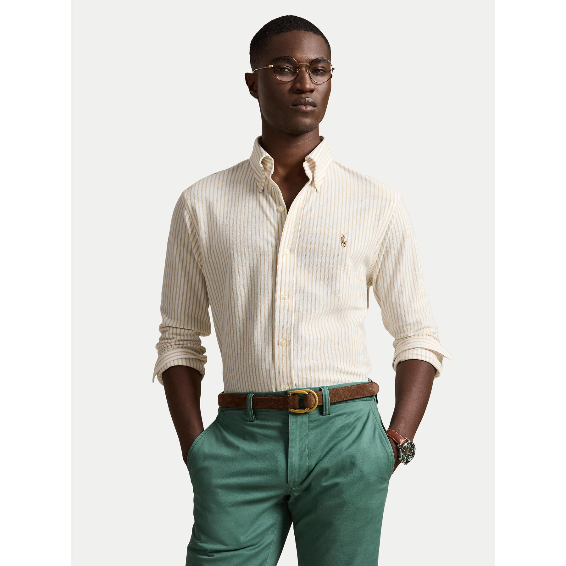 Polo Ralph Lauren Hemd 710B25852002 Beige Regular Fit