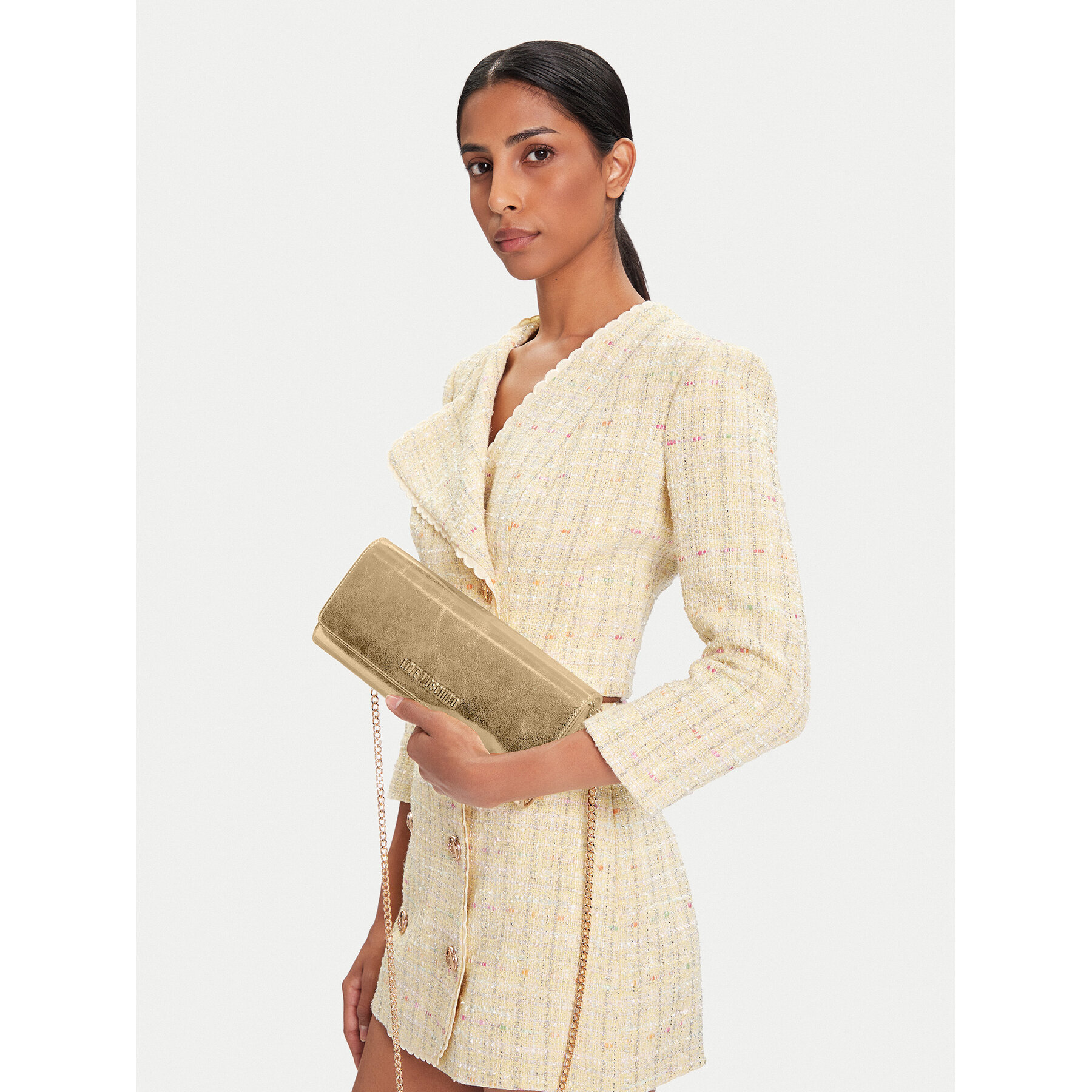 Geantă LOVE MOSCHINO JC4099PP0NKW0901 Auriu