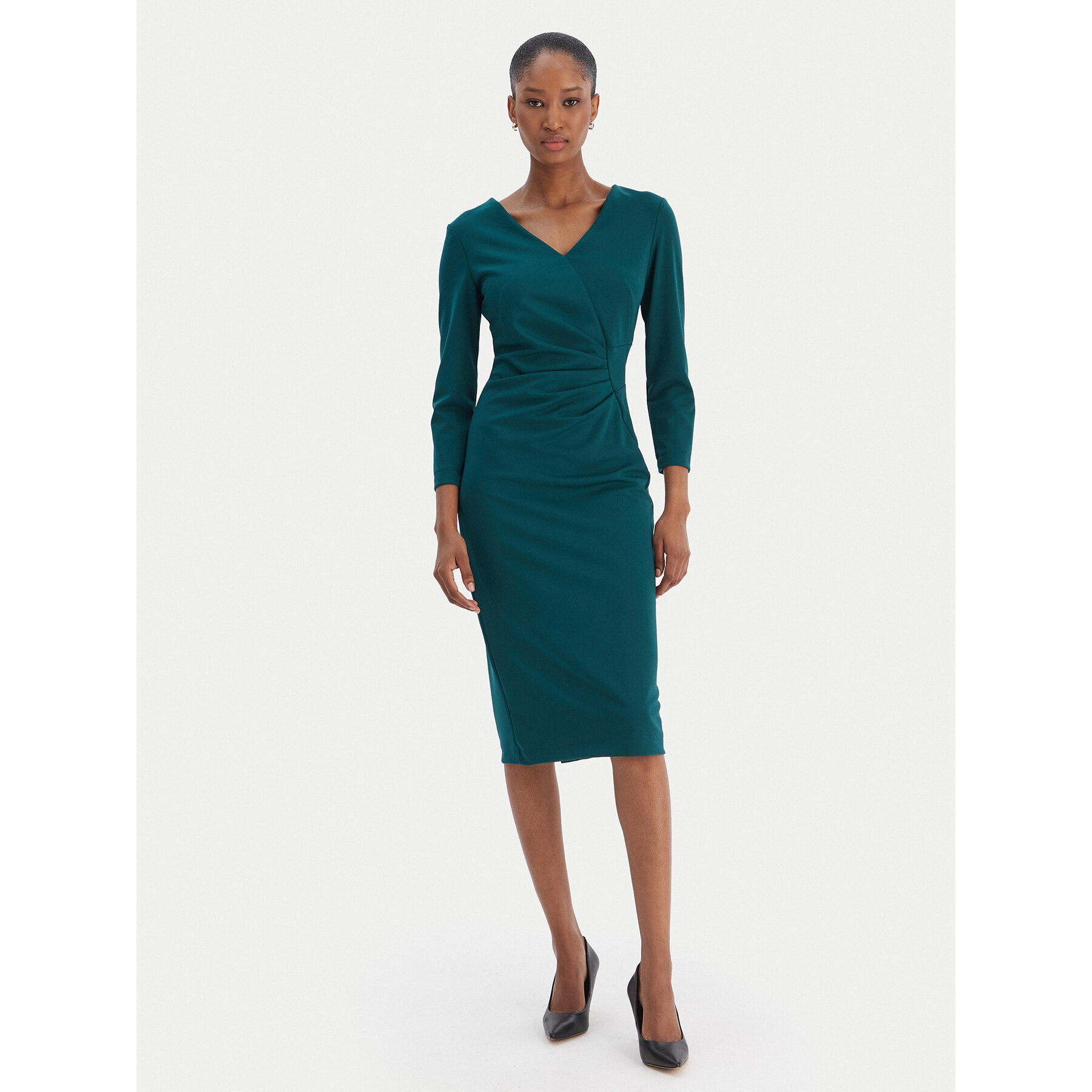 Rinascimento Coctailkleid CFC0126655003 Grün Slim Fit