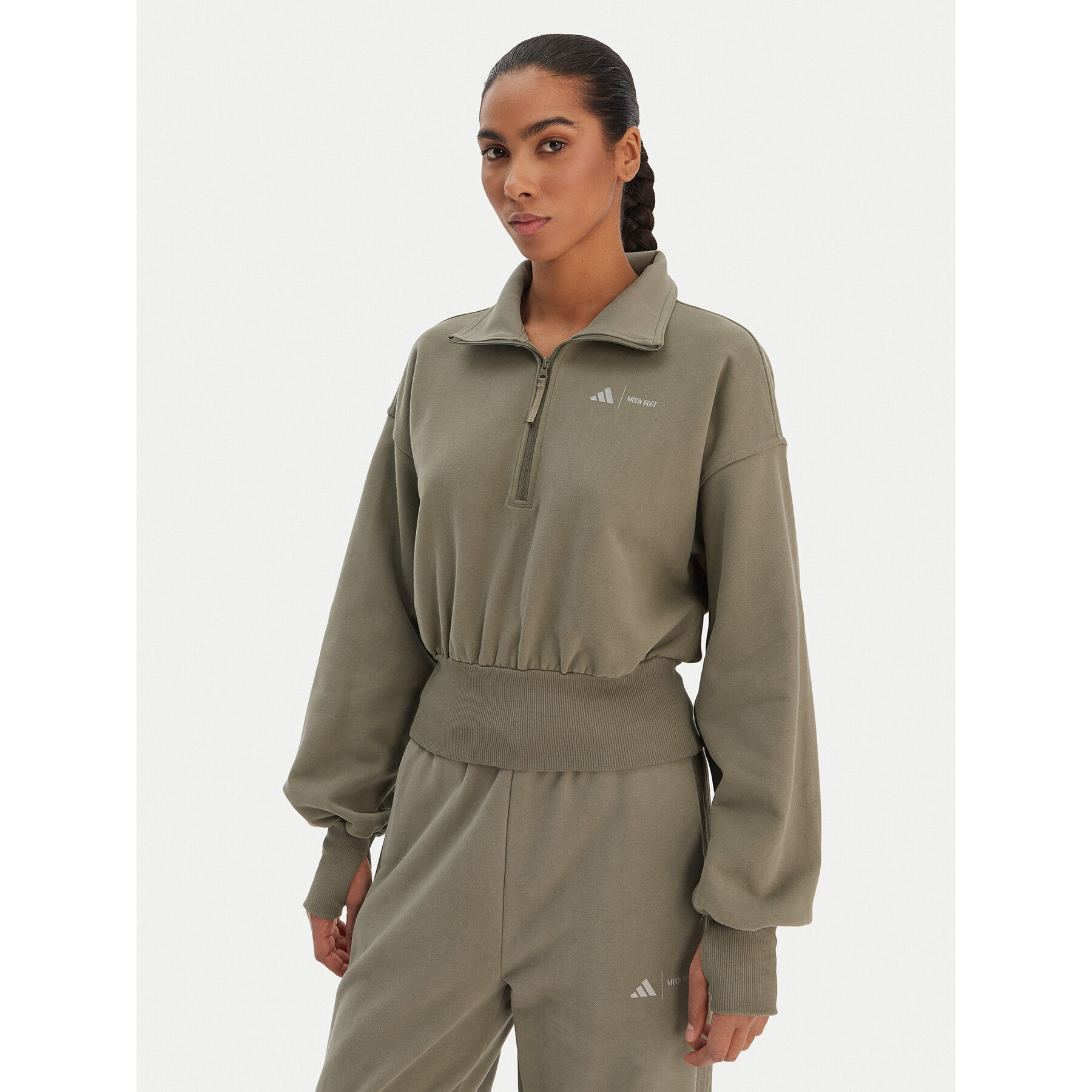 adidas Sweatshirt JM1101 Grün Loose Fit