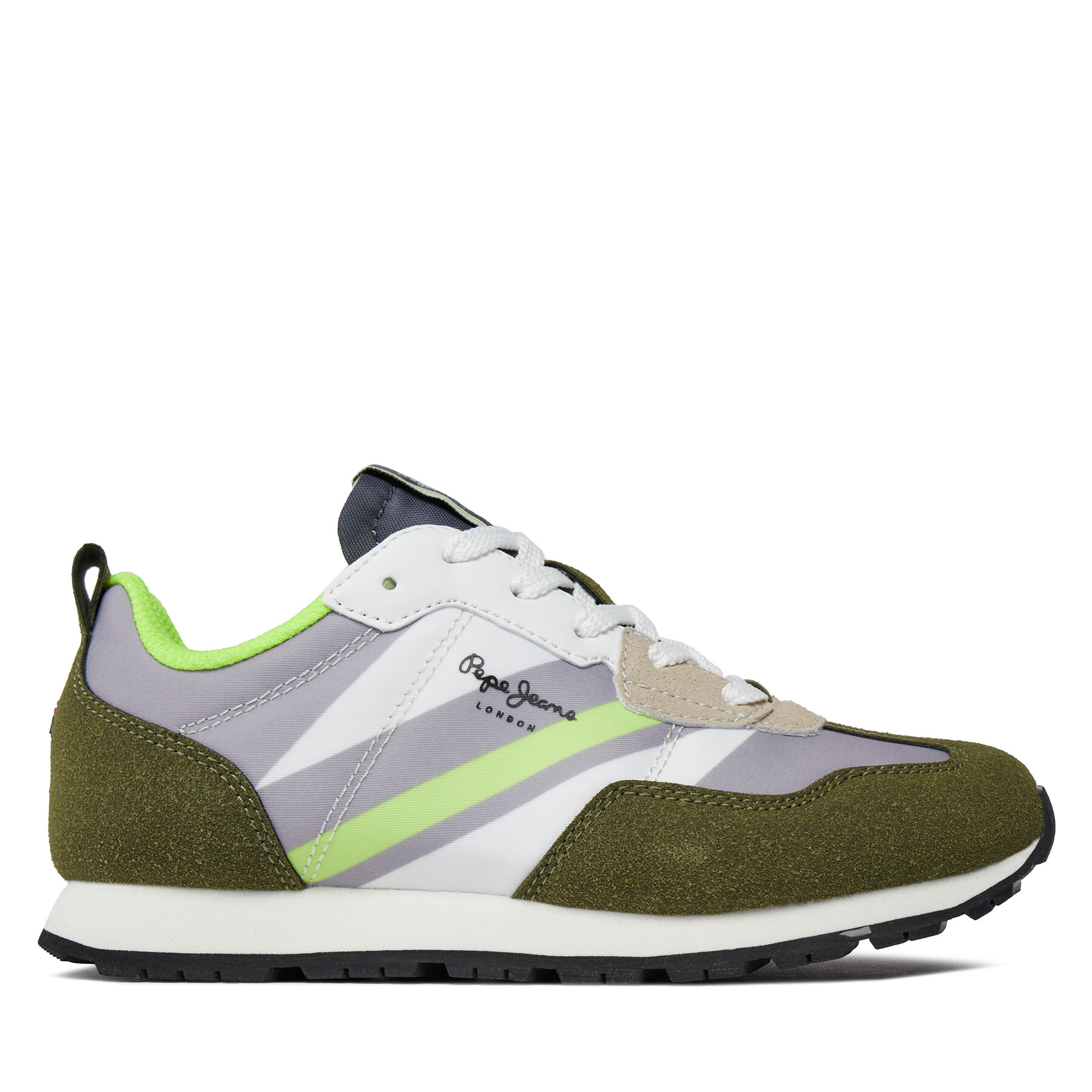 Sneakersy Pepe Jeans Foster Boy Print PBS30554 Zelená