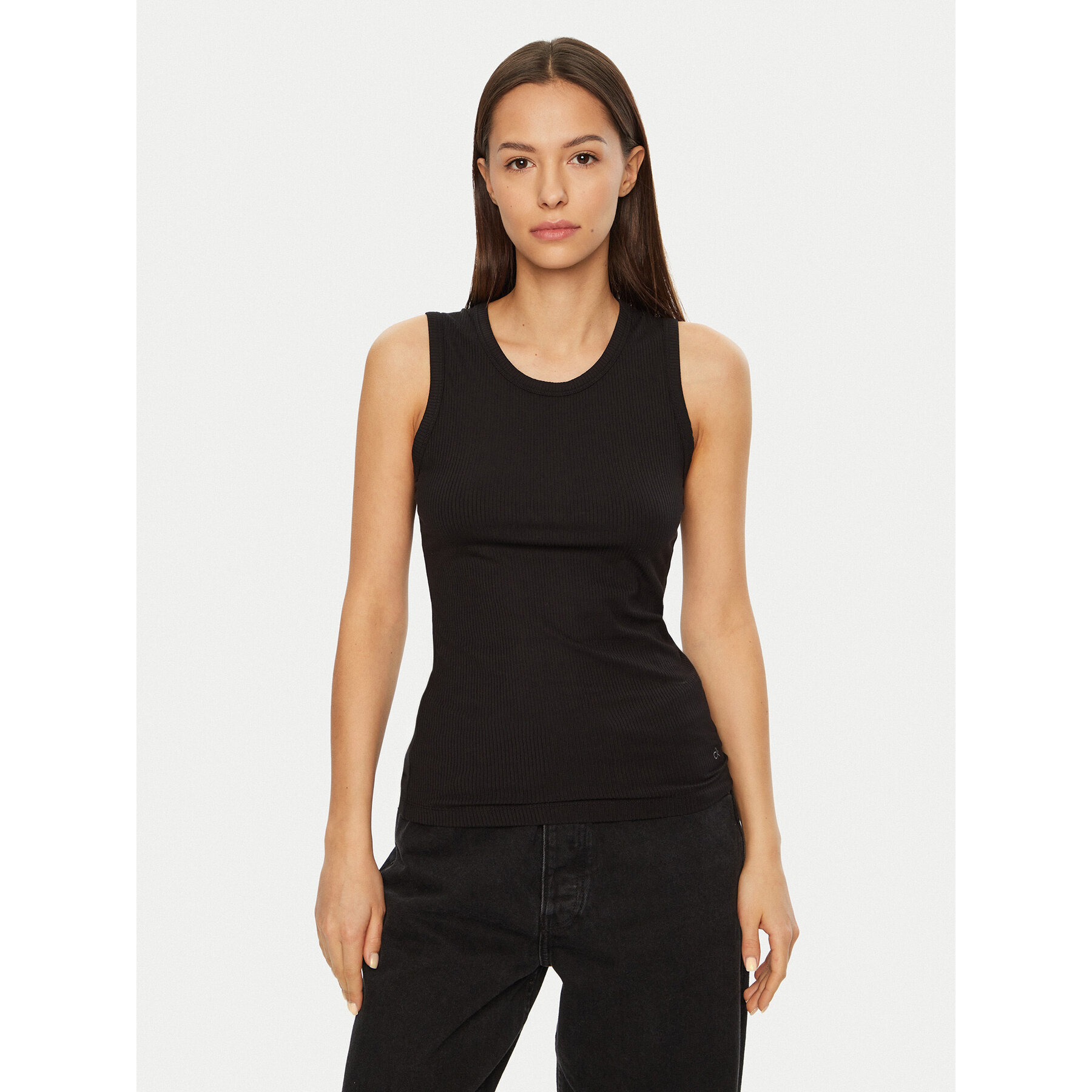 Calvin Klein Calvin Klein Τοπ K20K208054 Μαύρο Slim Fit
