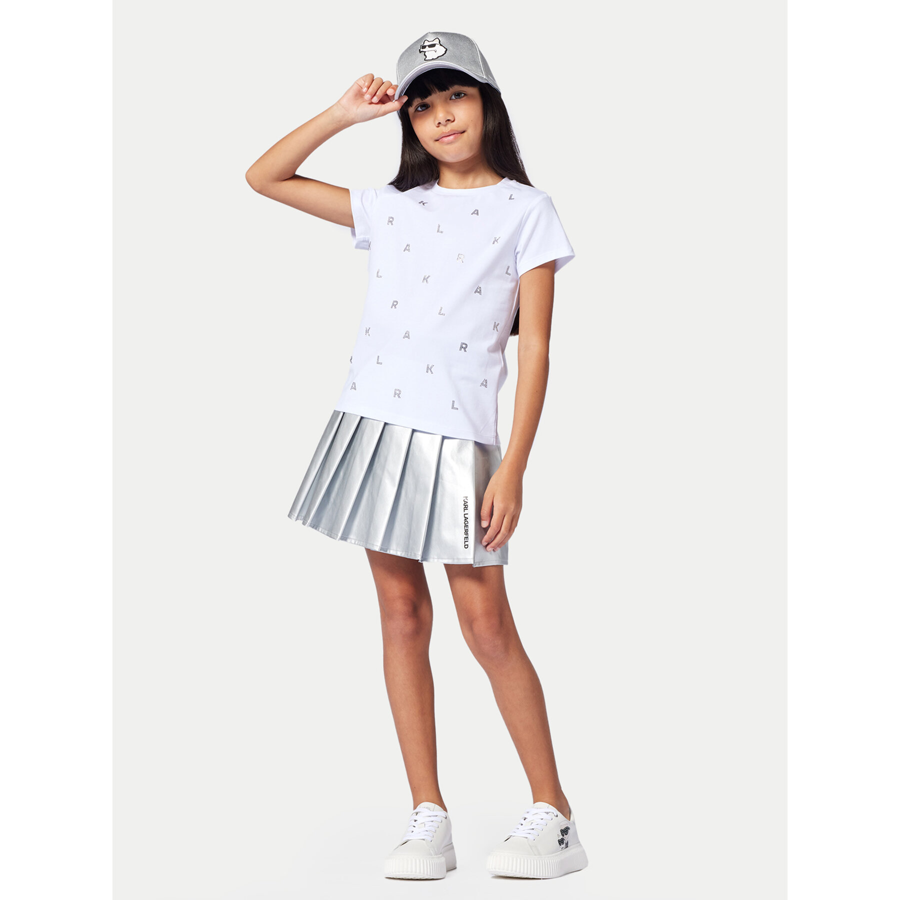 Karl Lagerfeld Kids Karl Lagerfeld Kids T-Shirt Z30571 S Λευκό Regular Fit
