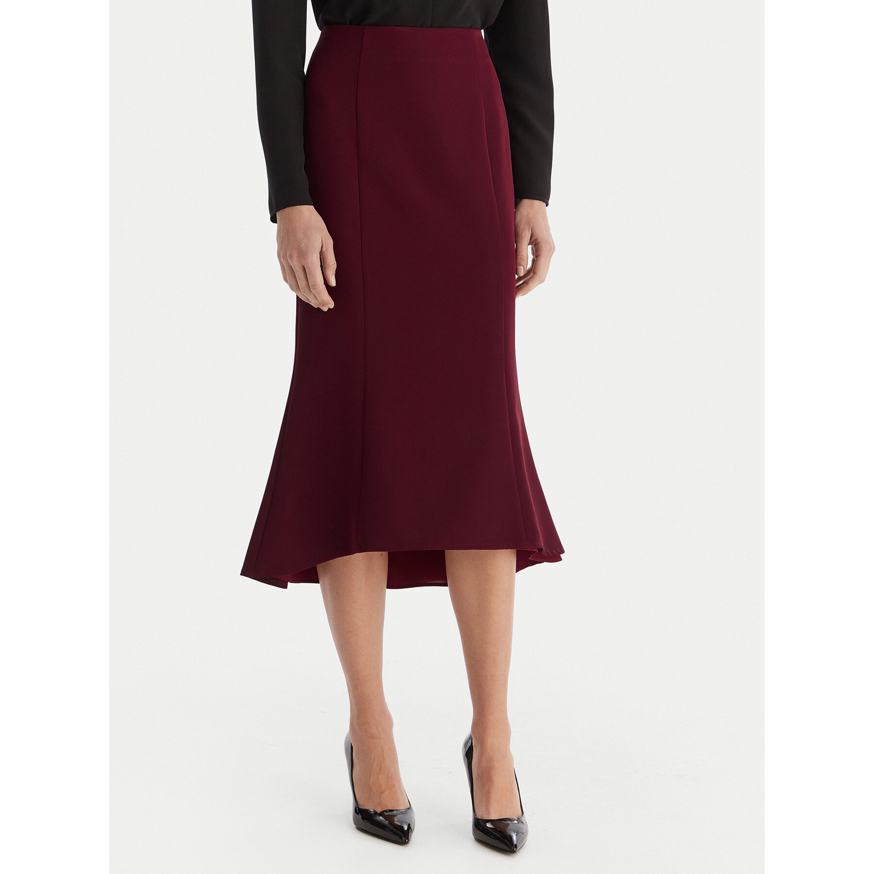 ACCESS FASHION Midirock 54-6027-168 Dunkelrot Regular Fit