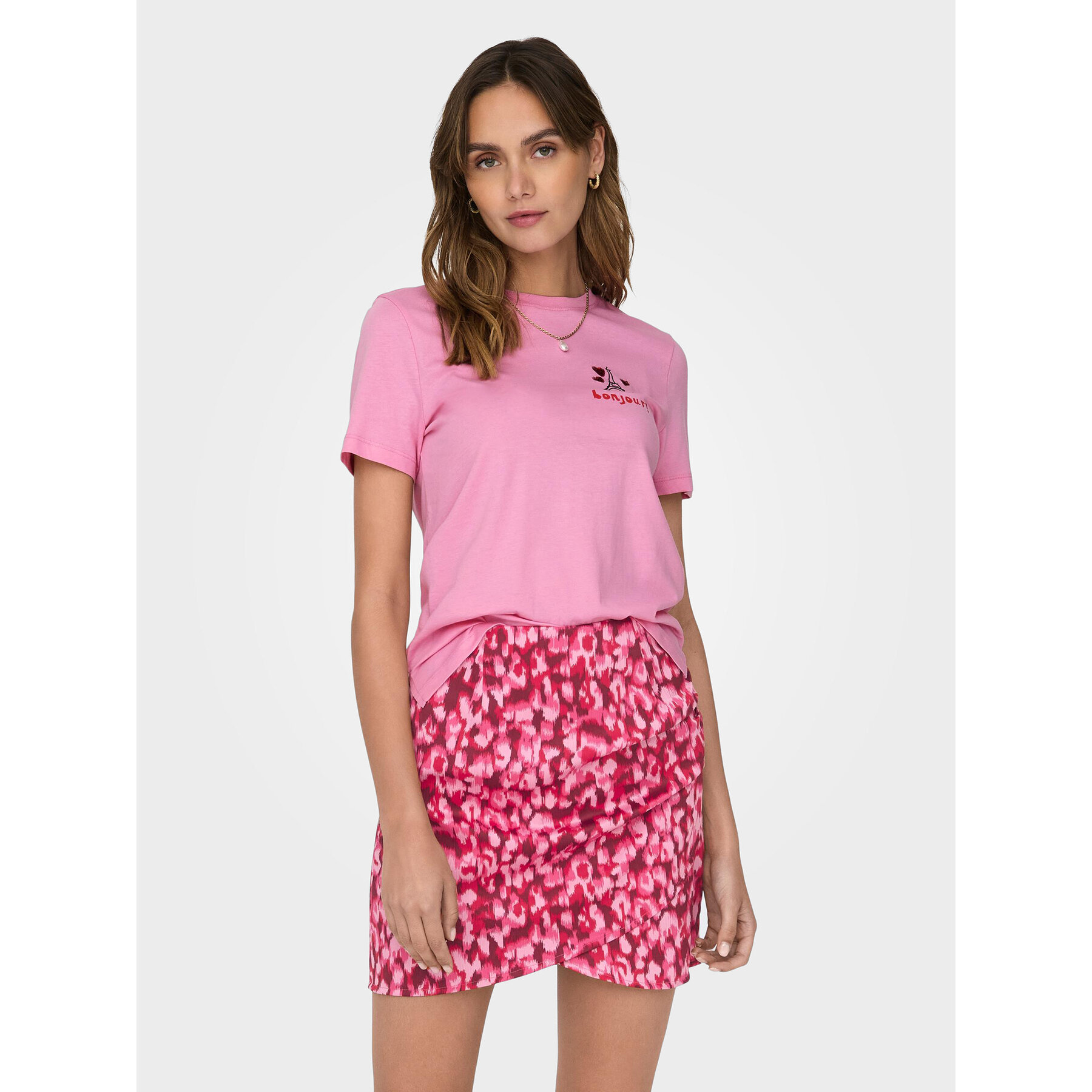 ONLY Póló Kita 15316574 Lila Regular Fit