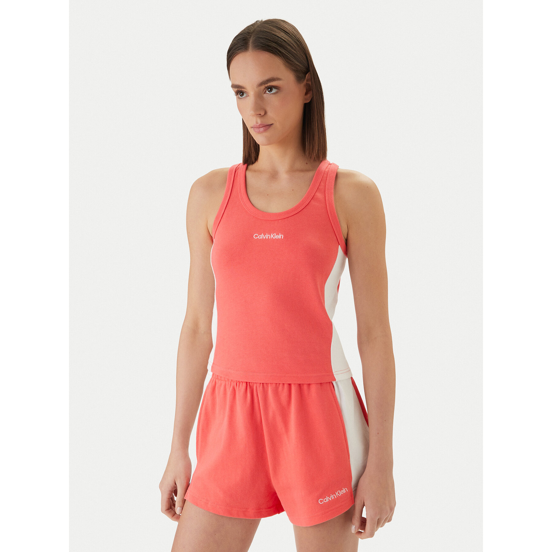 Calvin Klein Swimwear Top LV00Q61152 Roza Slim Fit