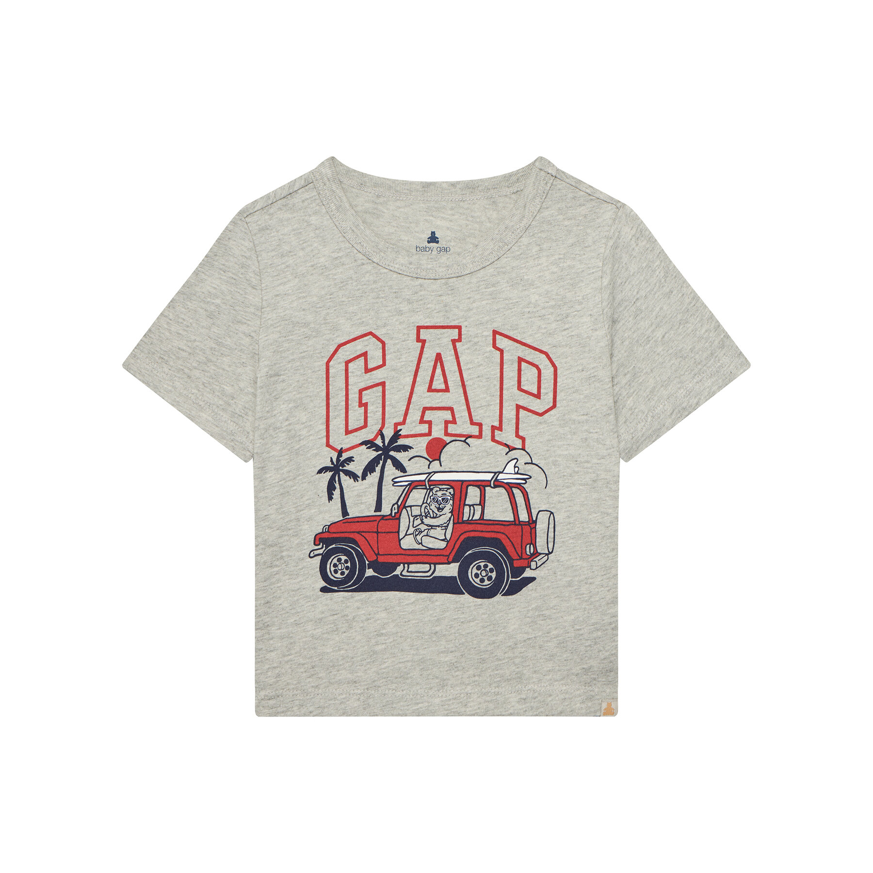 Gap T-Shirt 779639-00 Γκρι Regular Fit