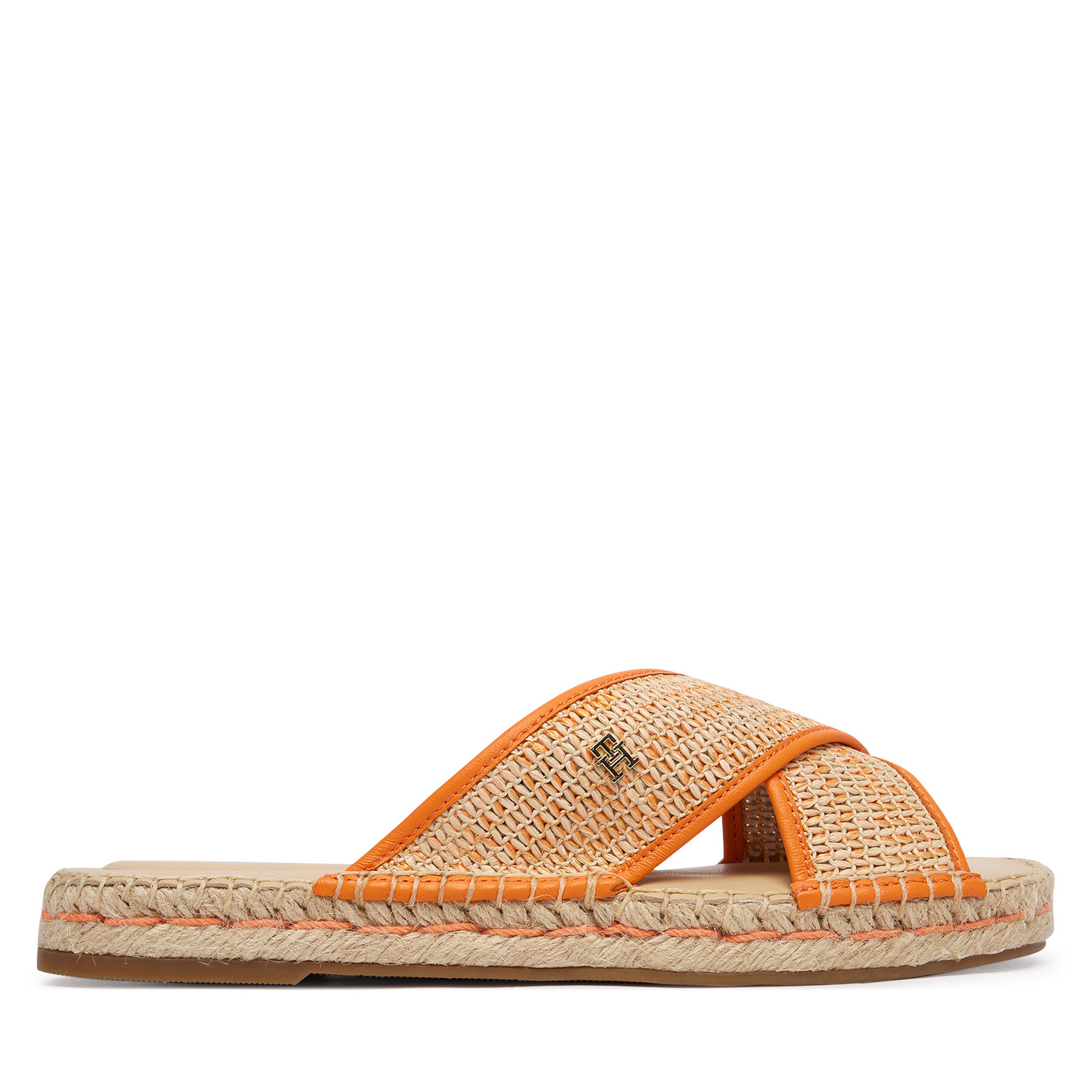 Espadrile Tommy Hilfiger Monogram Espadrille FW0FW09139 Portocaliu