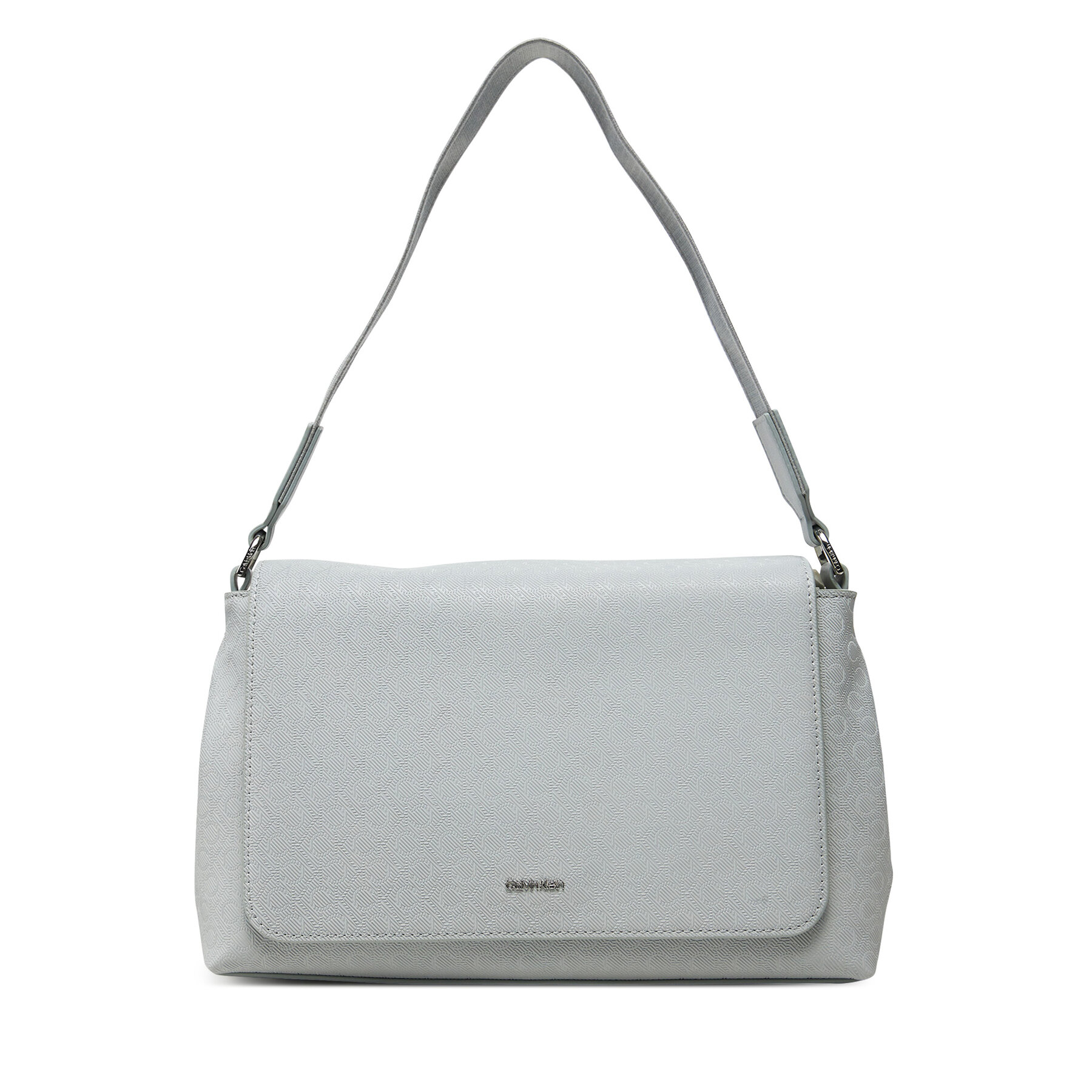 Kabelka Calvin Klein Ck Must Satchel_Mono K60K613181 Sivá
