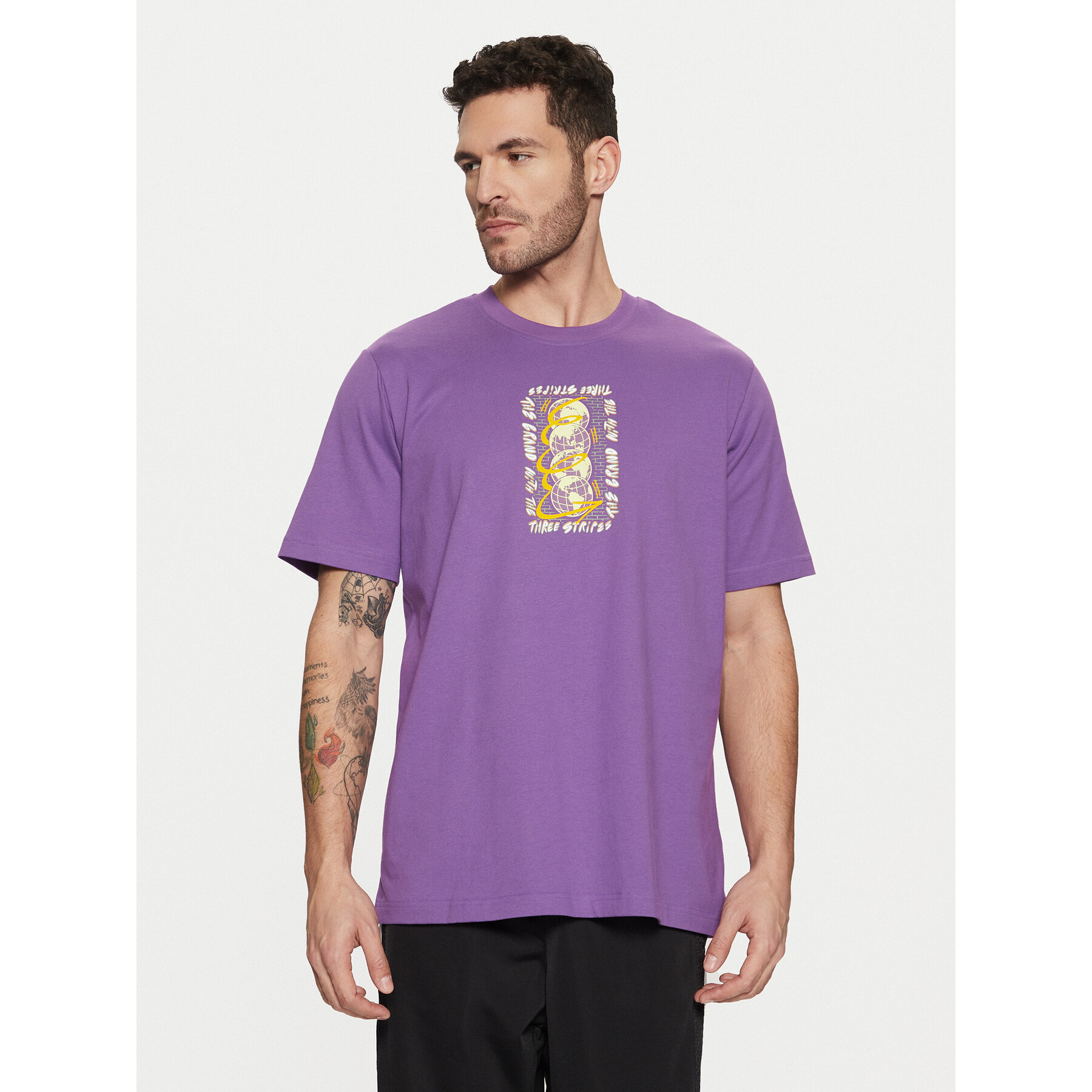 adidas Póló Trefoil Series JP4498 Lila Regular Fit