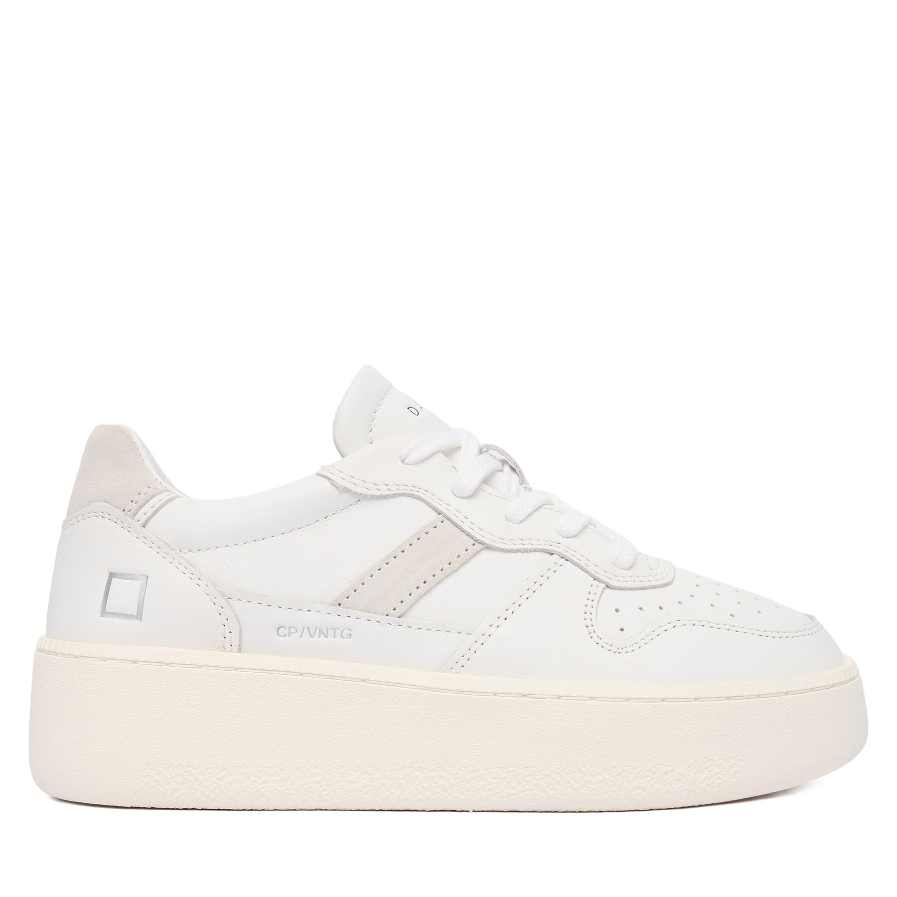 Sneakers D.A.T.E. Court Platform V. Calf W431-CP-VC Bianco