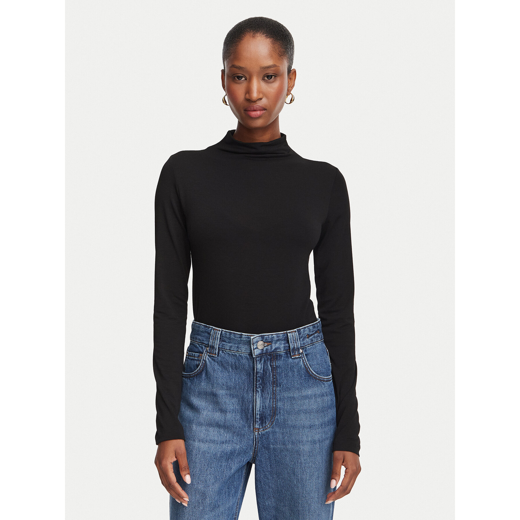 Marella Rollkragenpullover Emme by Marella Zona 2625946011 Schwarz Slim Fit