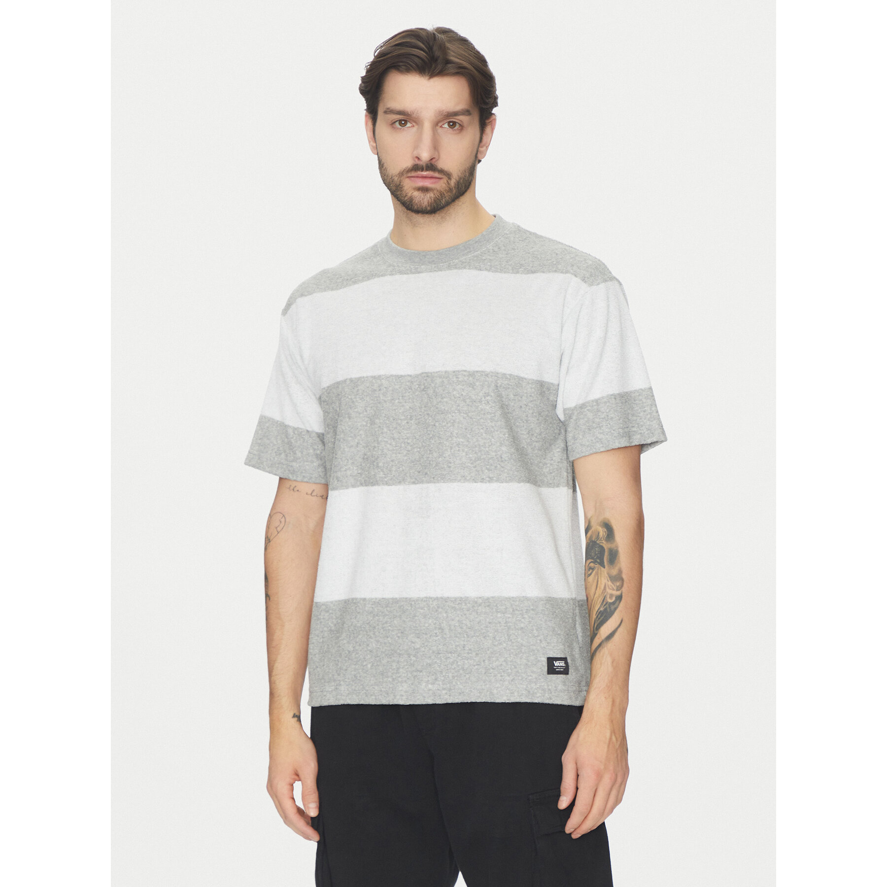 Vans T-Shirt Bergman VN000KUE Γκρι Regular Fit