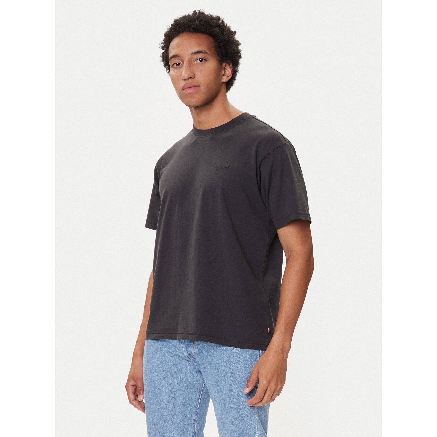 Levi's® Póló Red Tab™ A0637-0001 Fekete Boxy Fit
